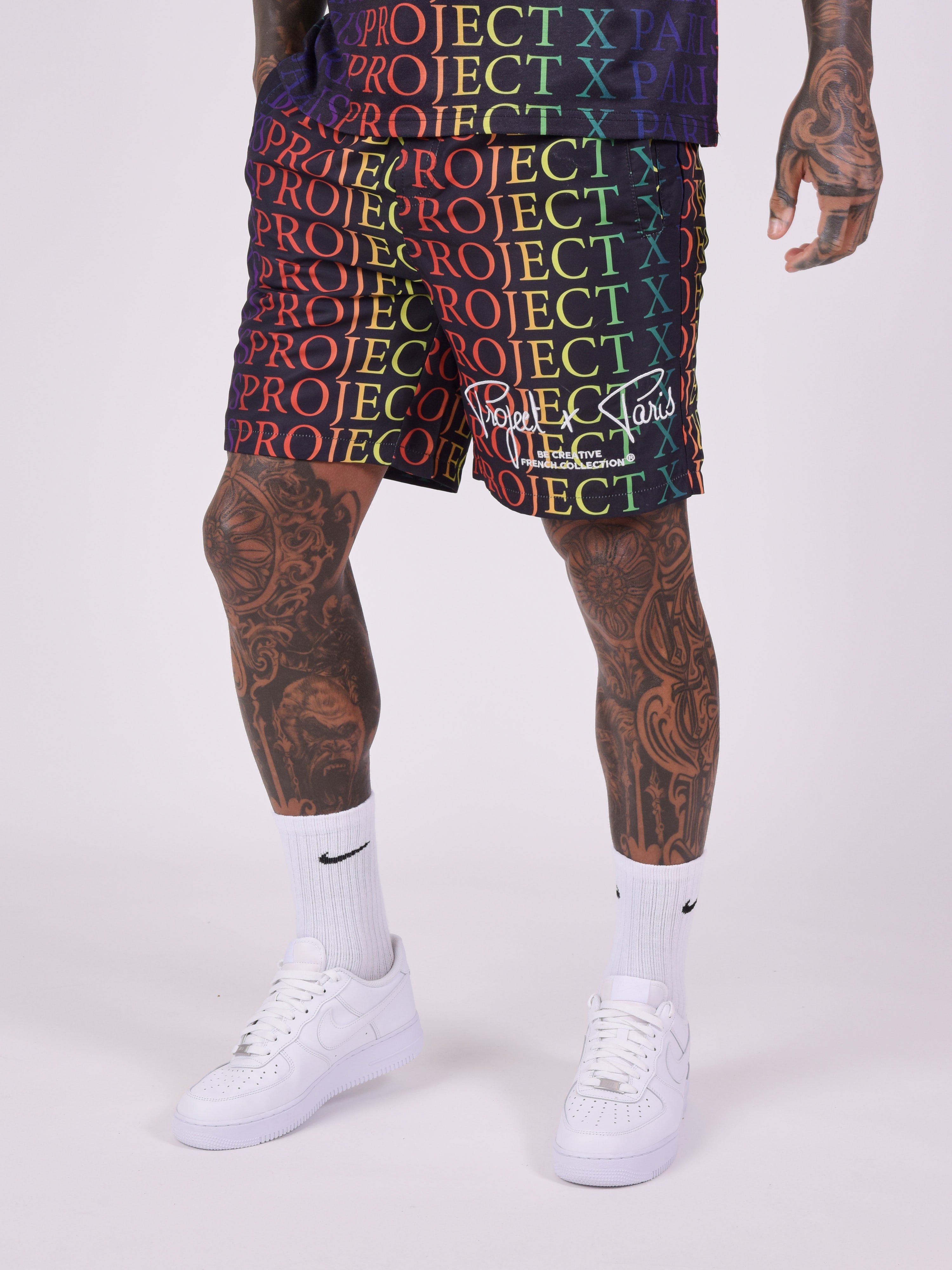 Short mit Regenbogen-Logo-Verlauf-5