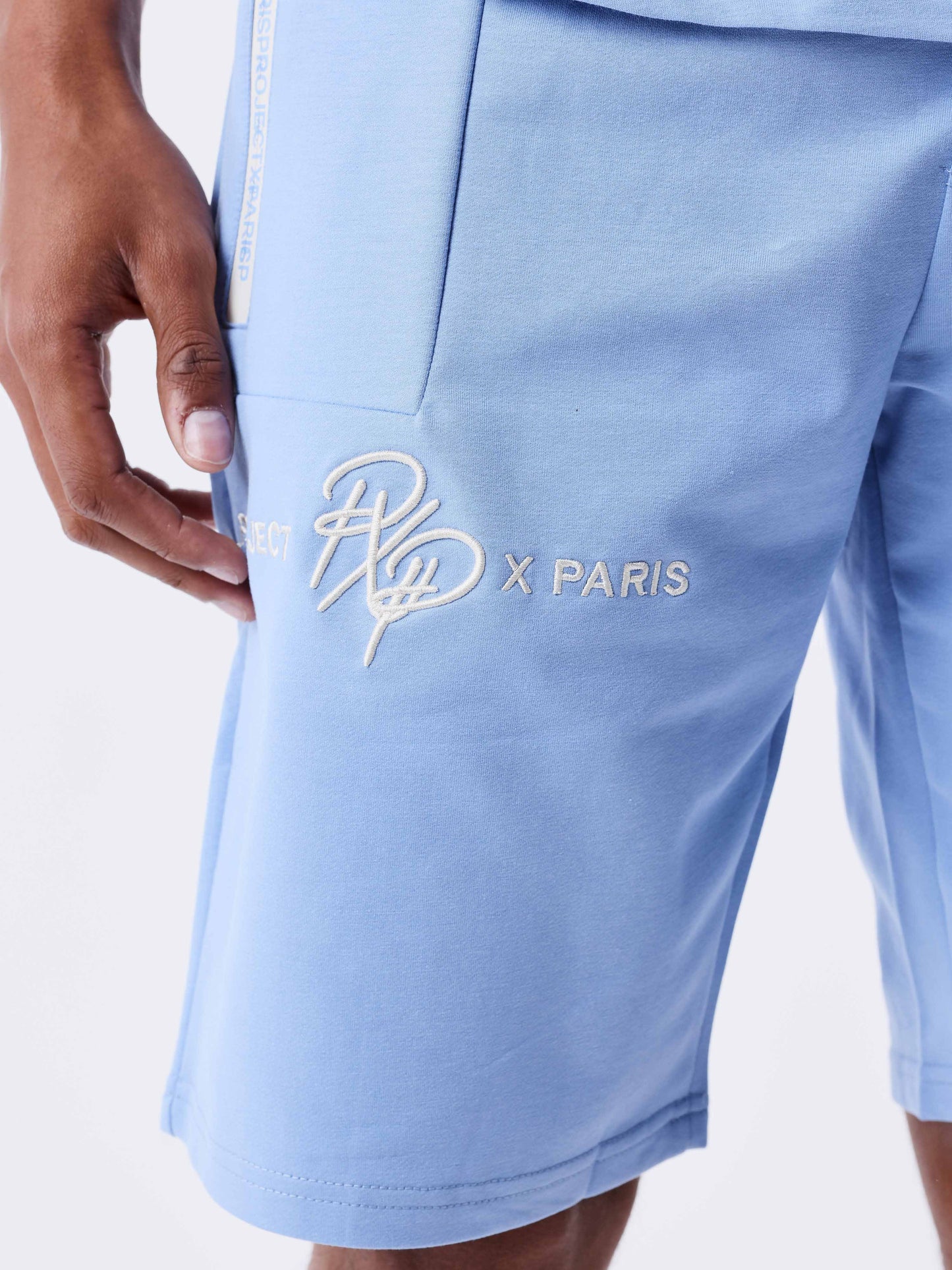 short-uni-avec-bande-logo-cashmere-blue