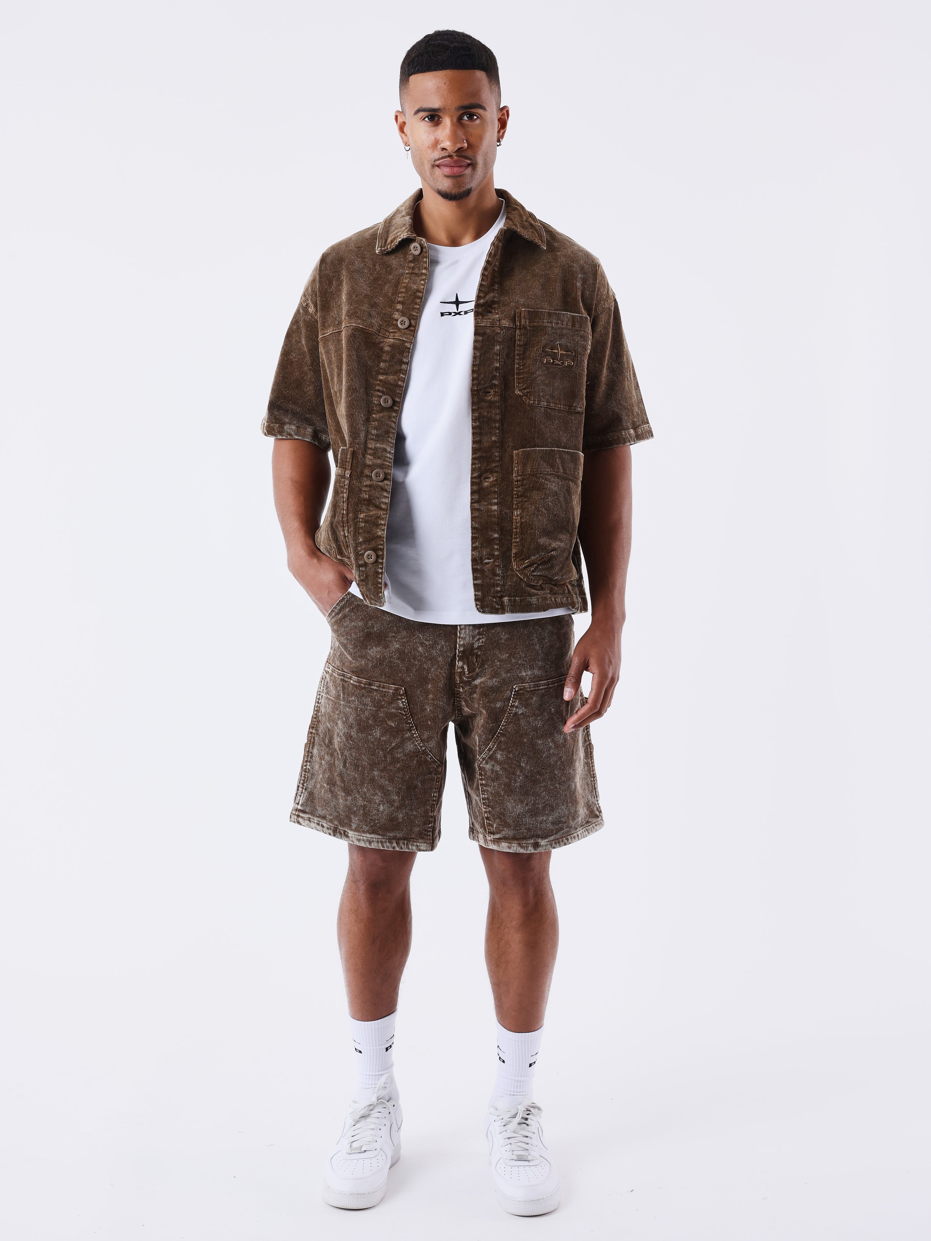 Short Velours côtelé-1
