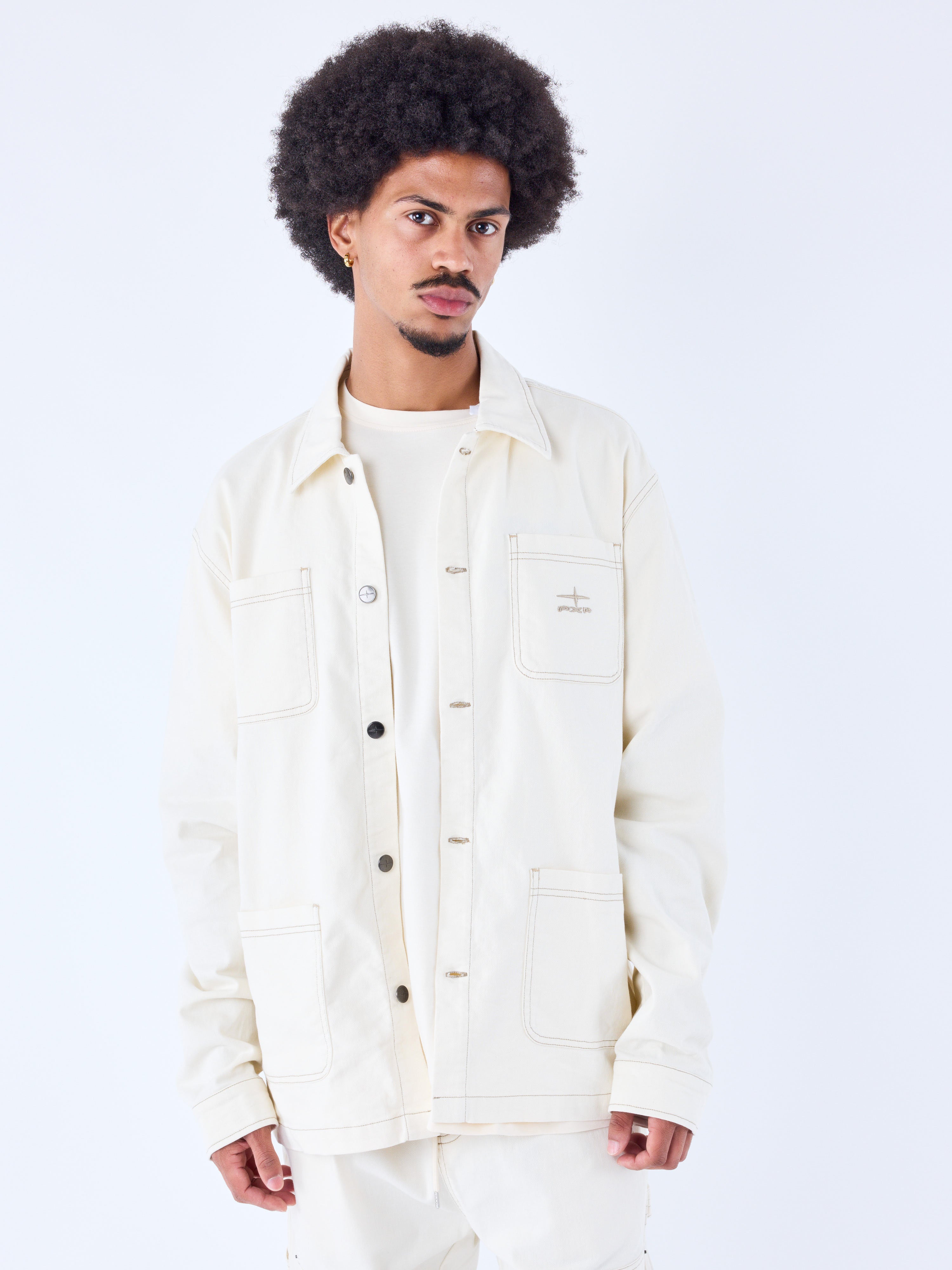 Craft embroidered overshirt-1
