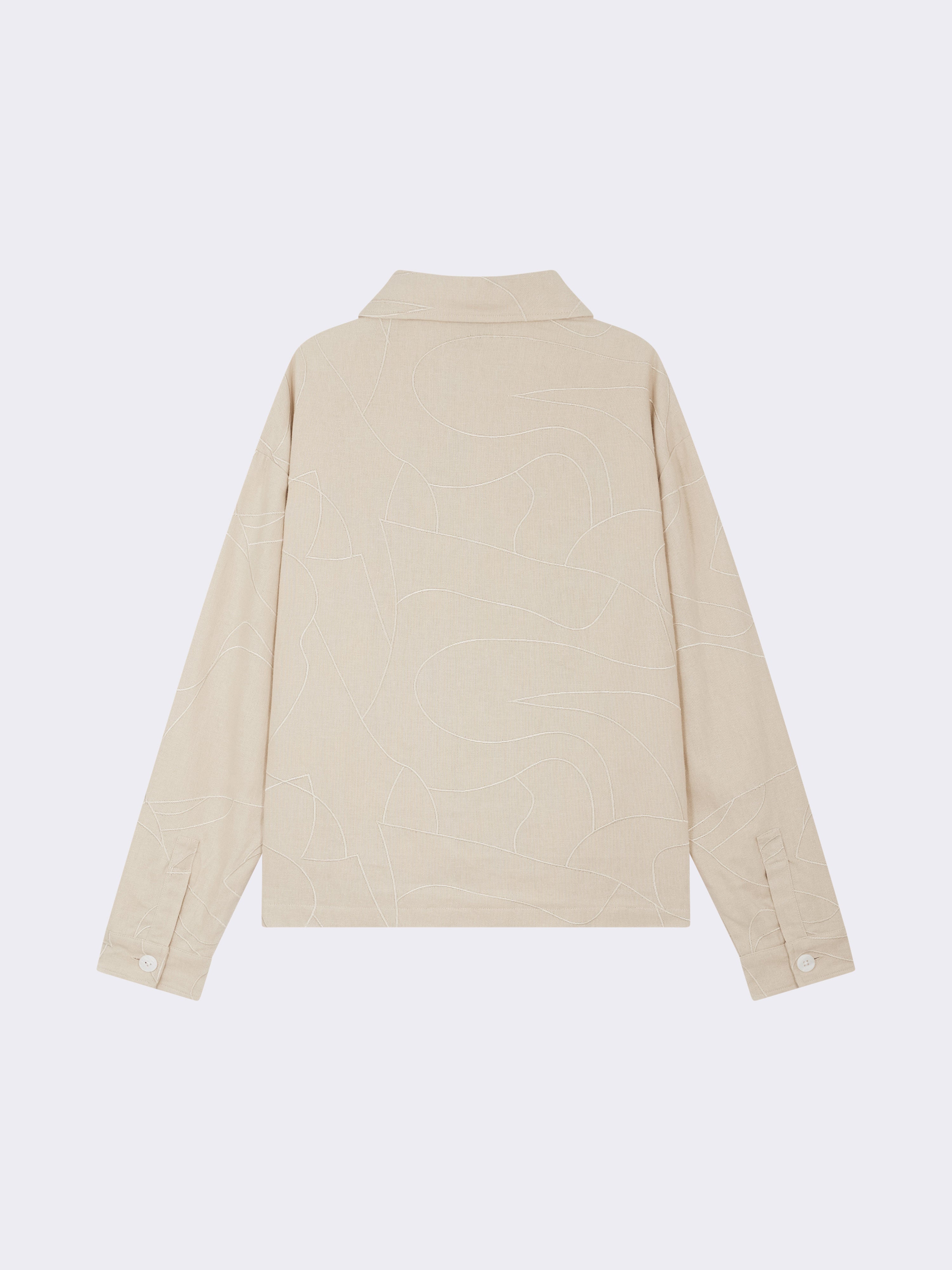 Camicia overshirt ricamata Dune-7