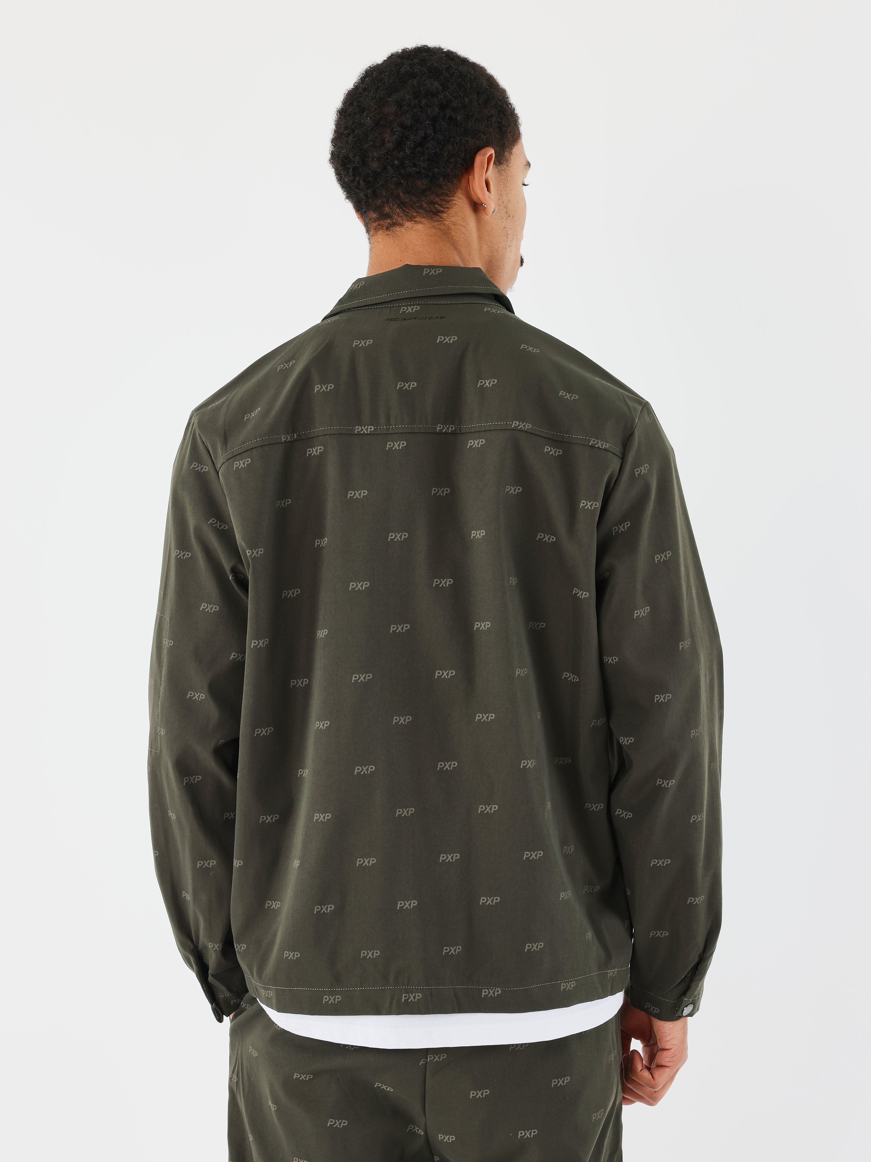 surchemise-imprime-pxp-olive-fonce