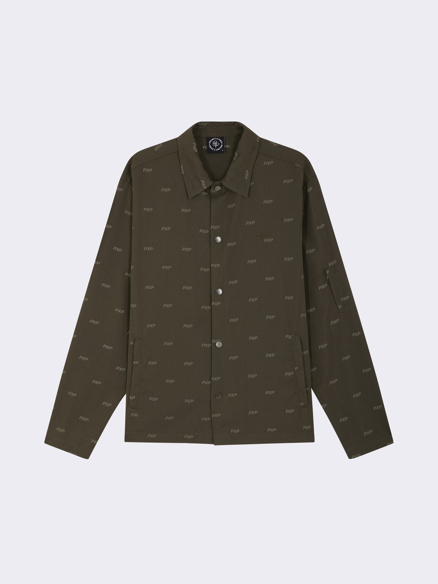 surchemise-imprime-pxp-olive-fonce