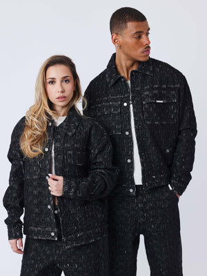 surchemise-kalash-x-pxp-en-denim-a-motif-damier-noir-modelshot