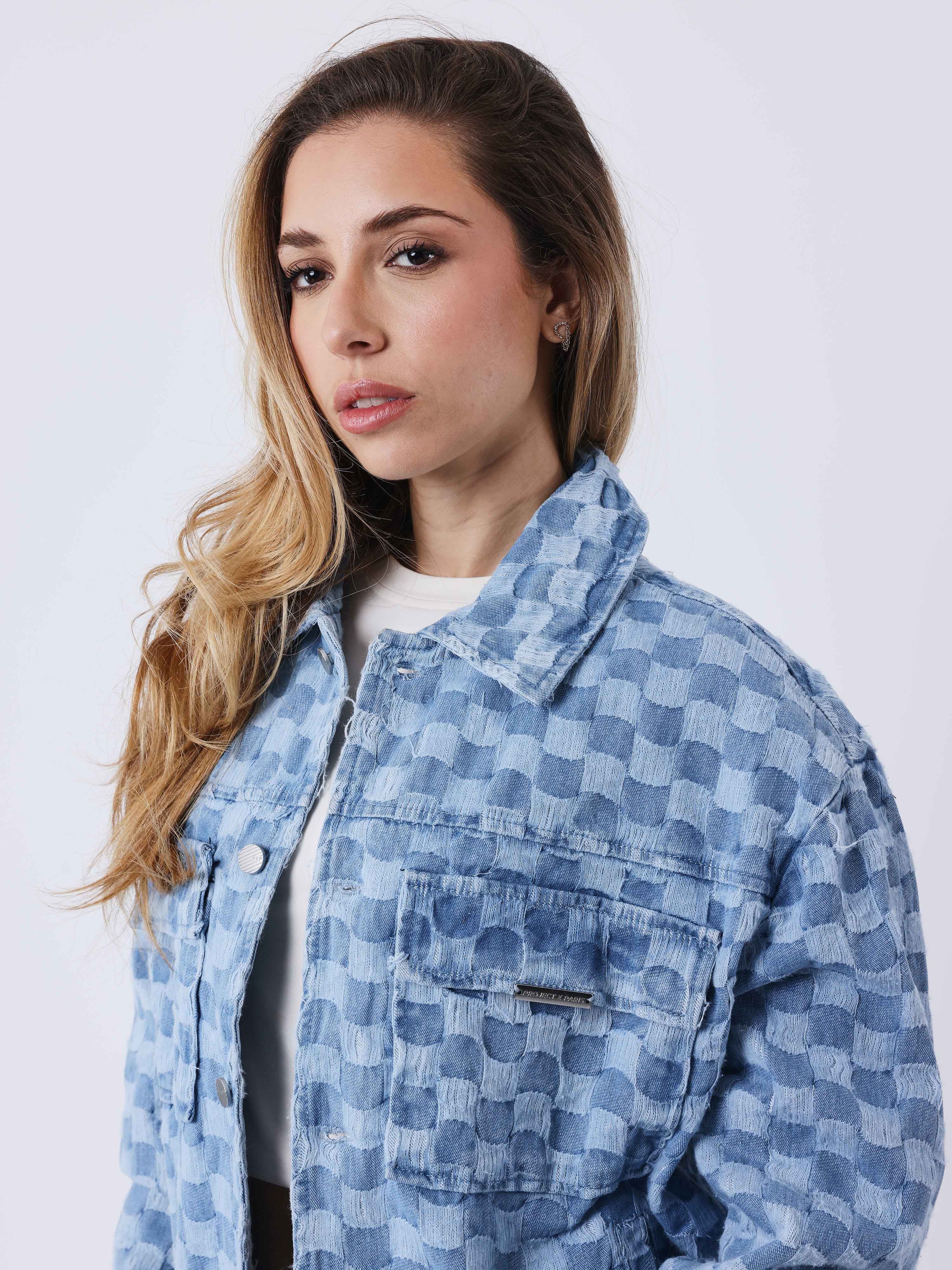 Kalash x PXP Karomuster Denim Überhemd-4