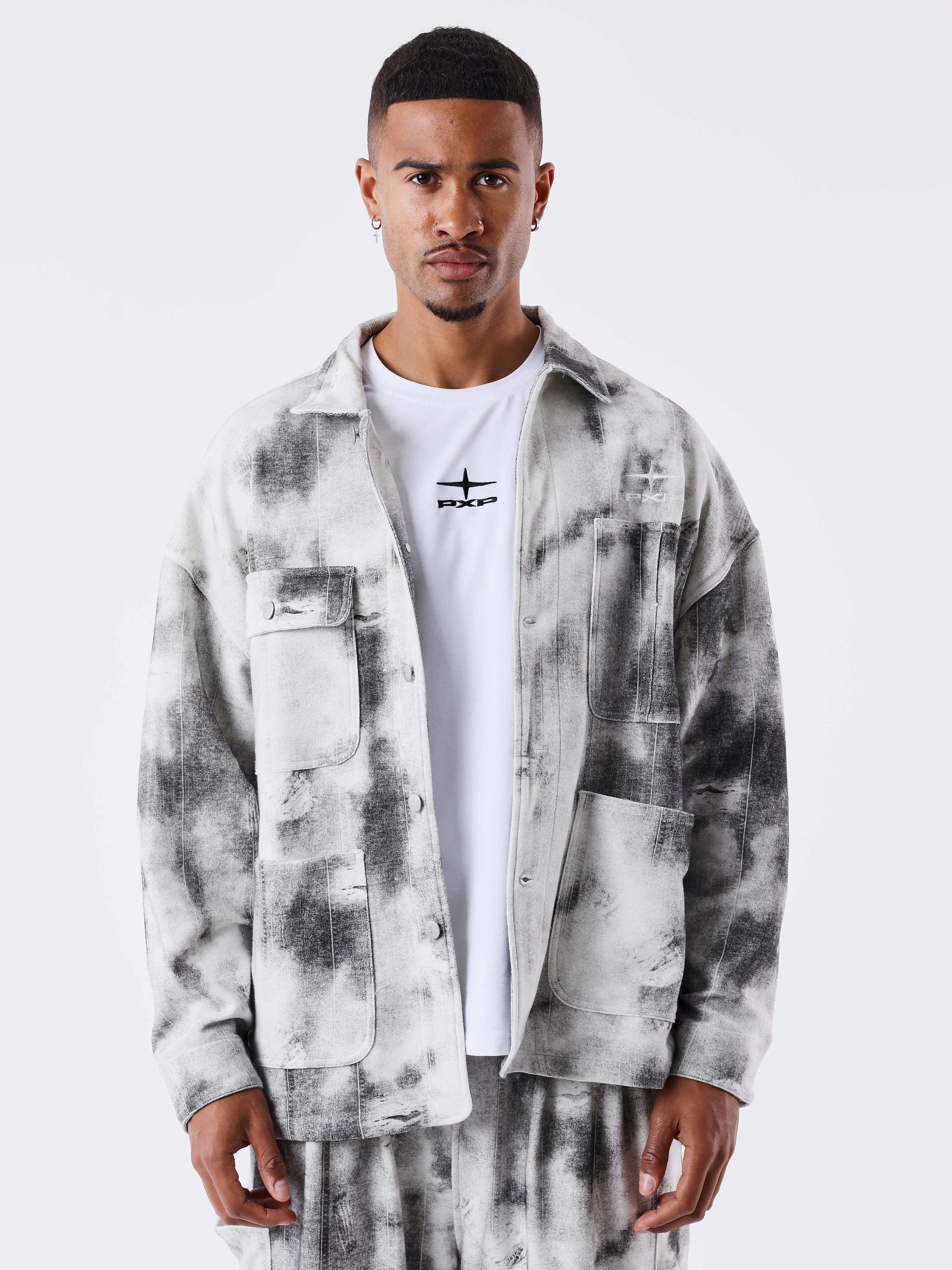 Kalash x PXP Overshirt in washed canvas-2