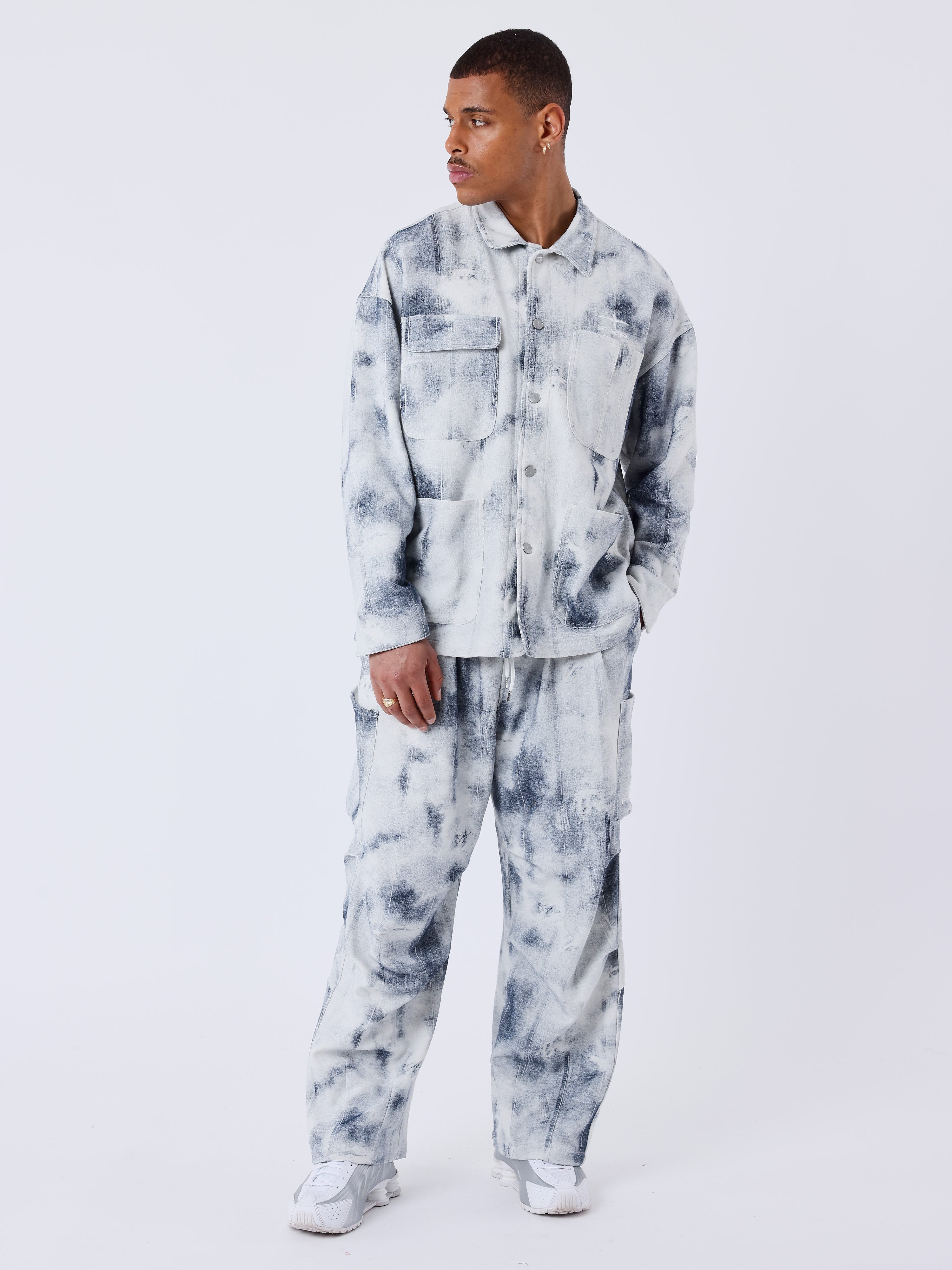 Kalash x PXP Overshirt in washed canvas-6