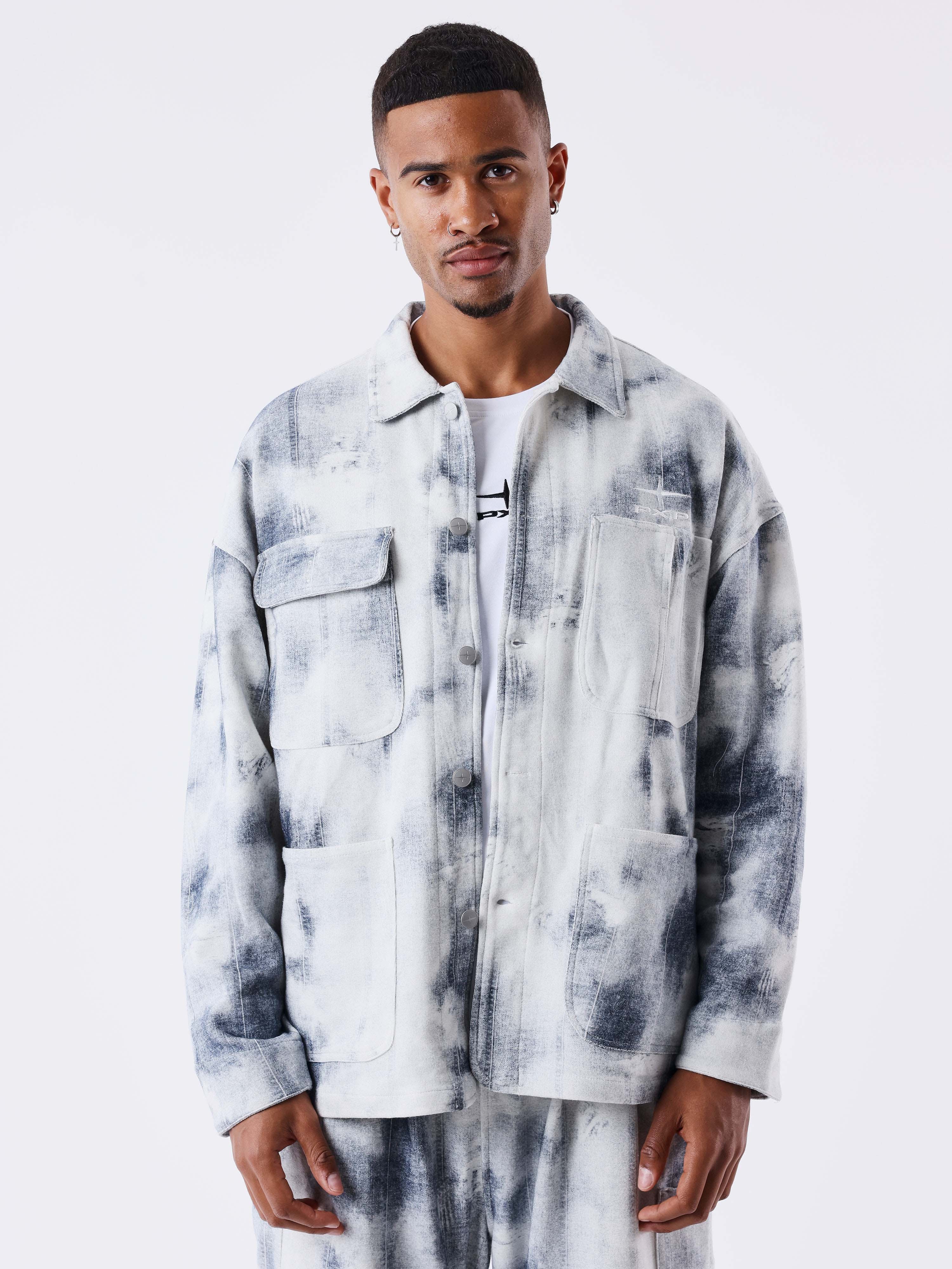 Kalash x PXP Overshirt in washed canvas-2
