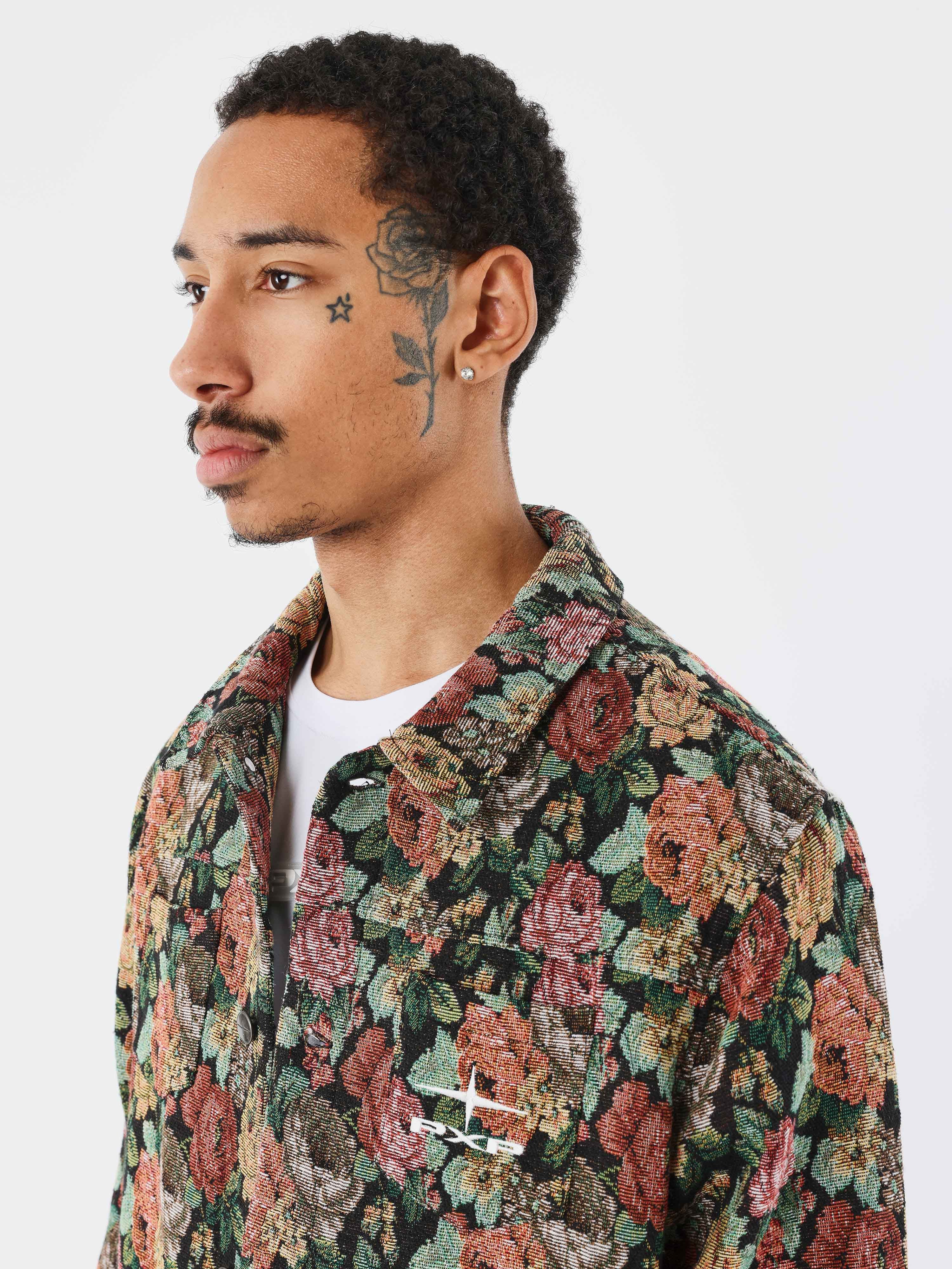 surchemise-pxp-fleurie-noir