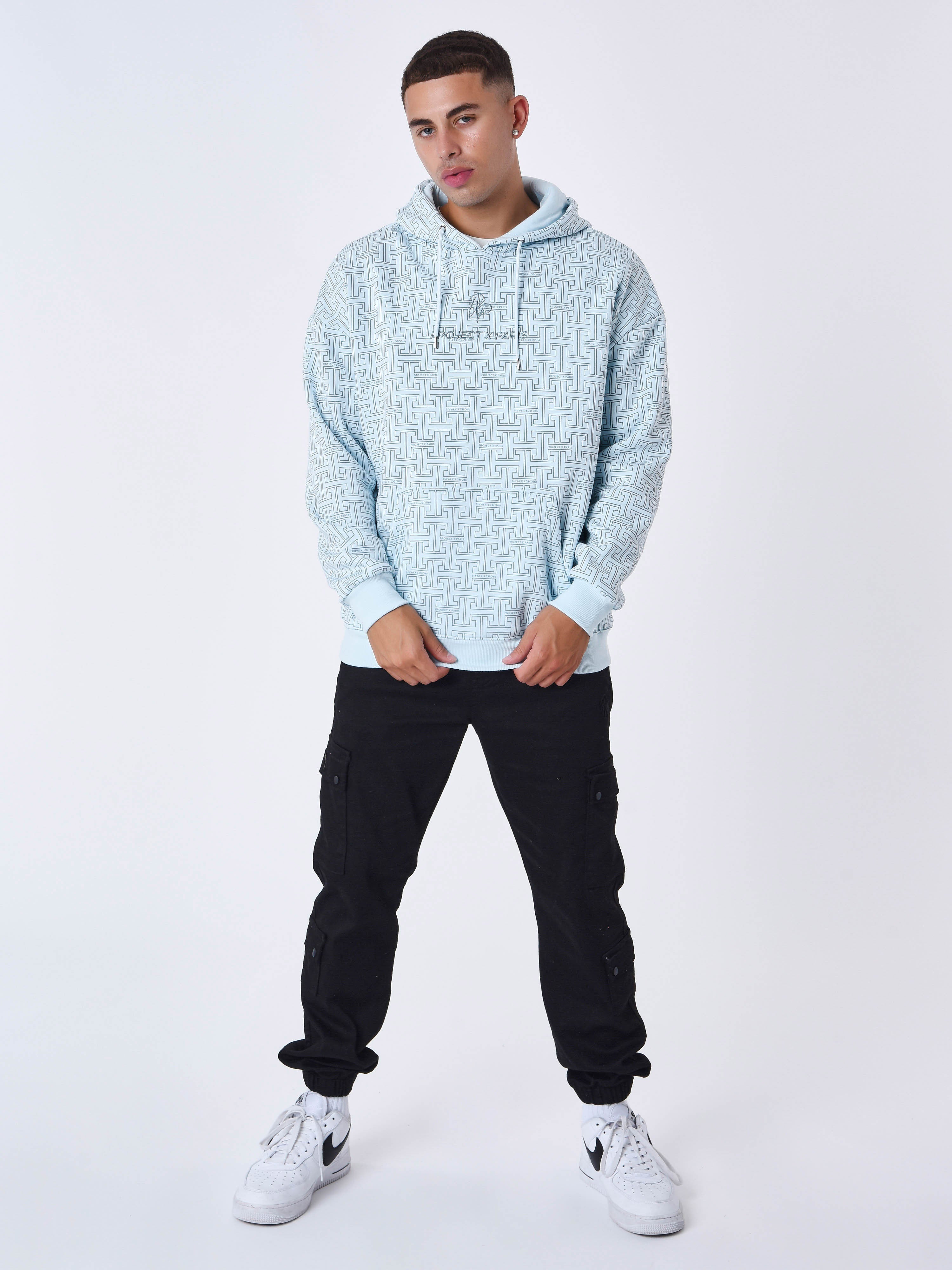 All-over Labyrinth Kapuzenpullover-3