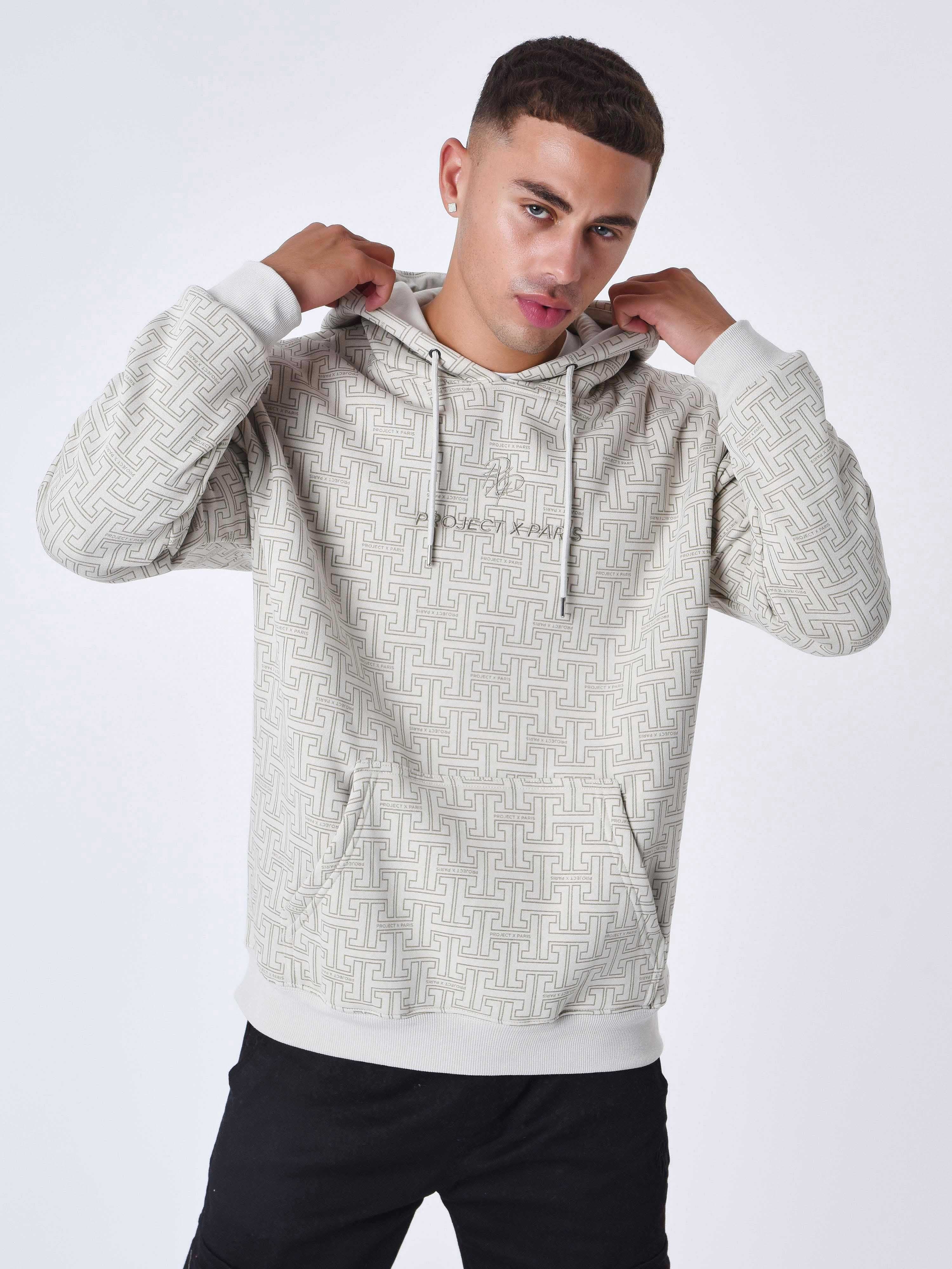 sweat-a-capuche-all-over-labyrinthe-greige