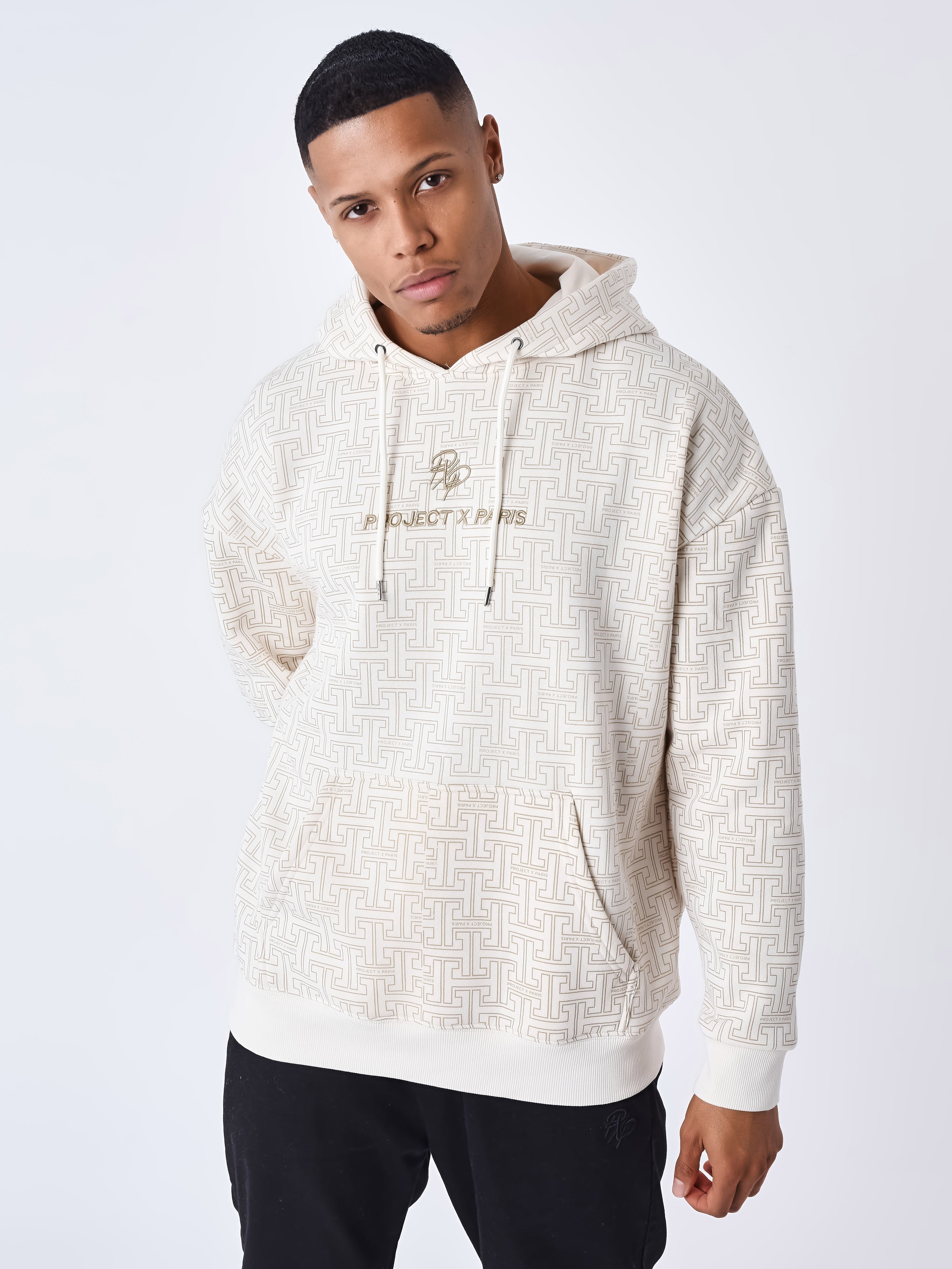 All-over Labyrinth Kapuzenpullover-1