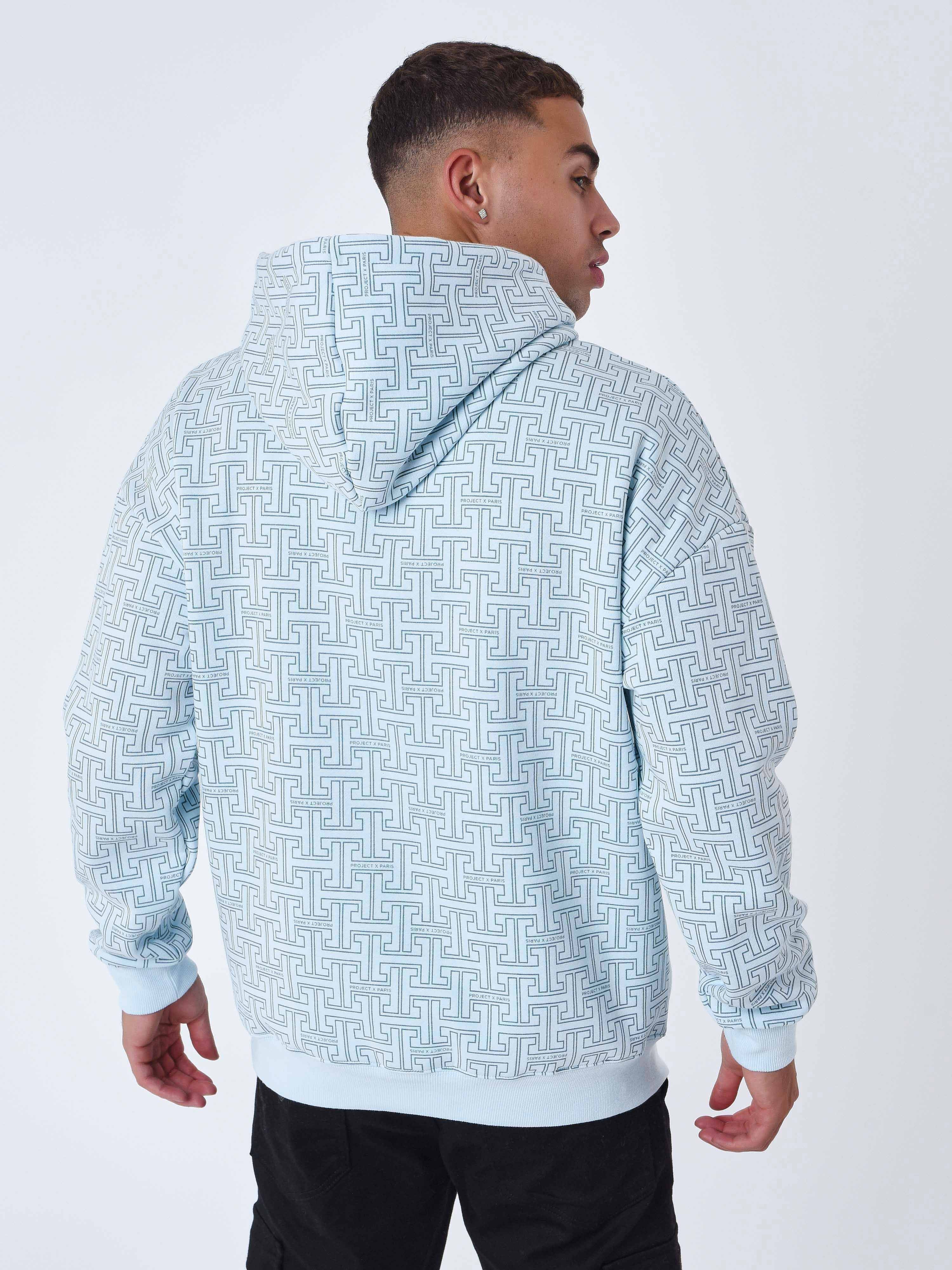 sweat-a-capuche-all-over-labyrinthe-ice-blue