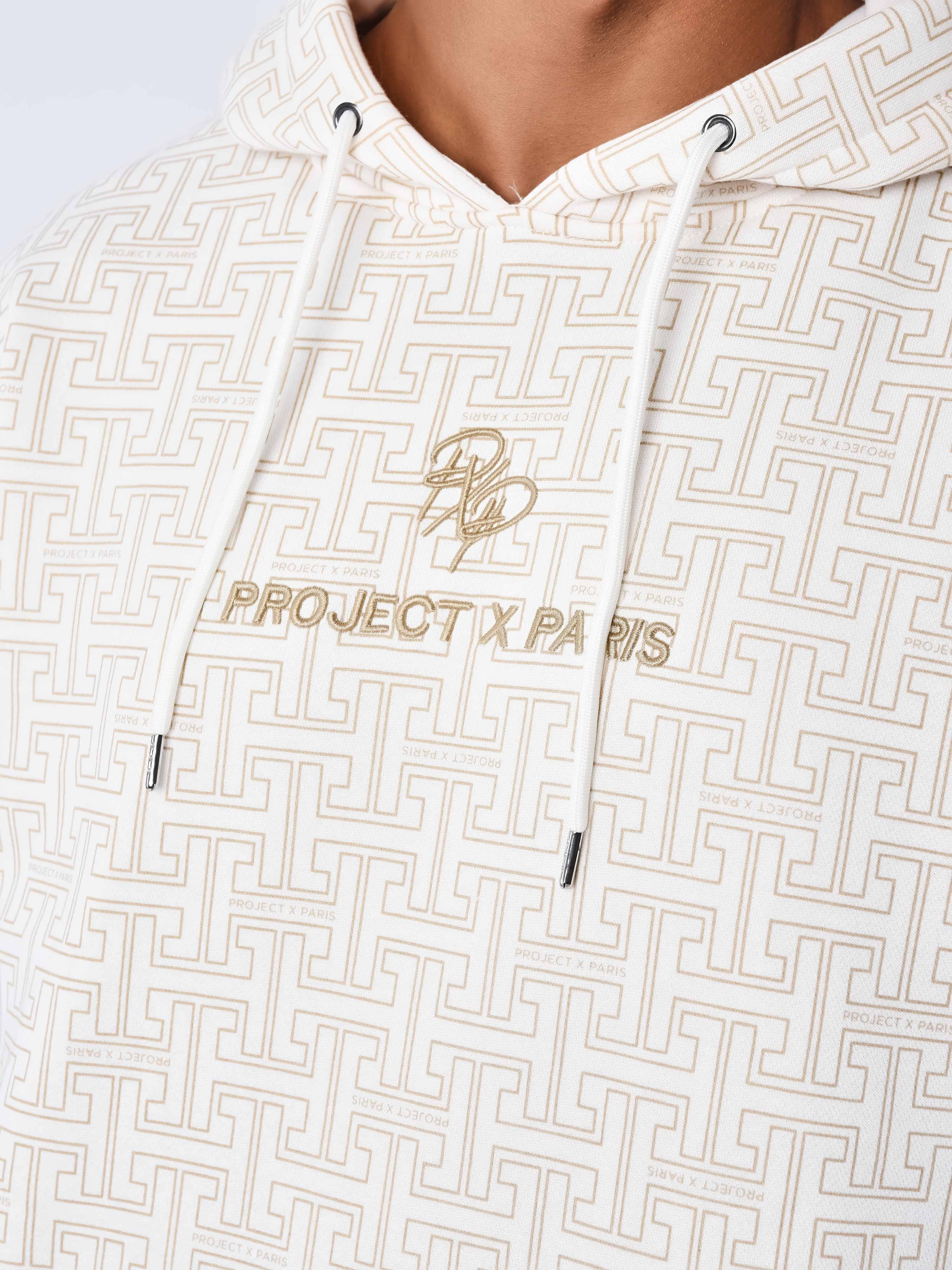 All-over Labyrinth Kapuzenpullover-4