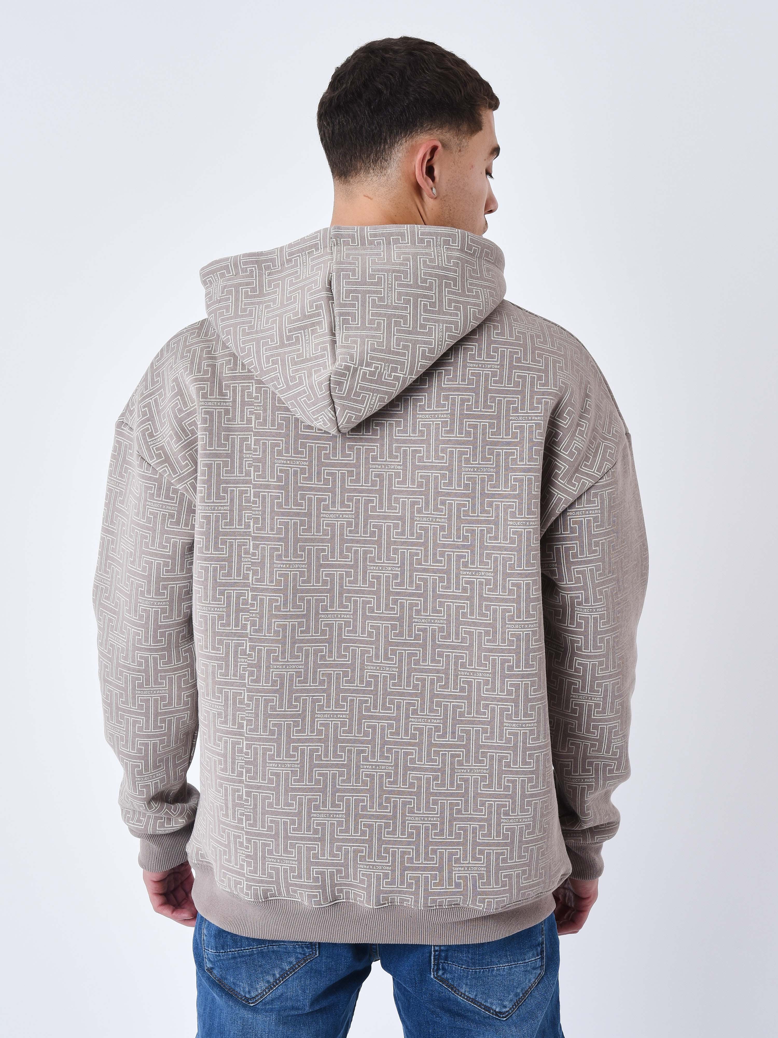 All-over Labyrinth Kapuzenpullover-2