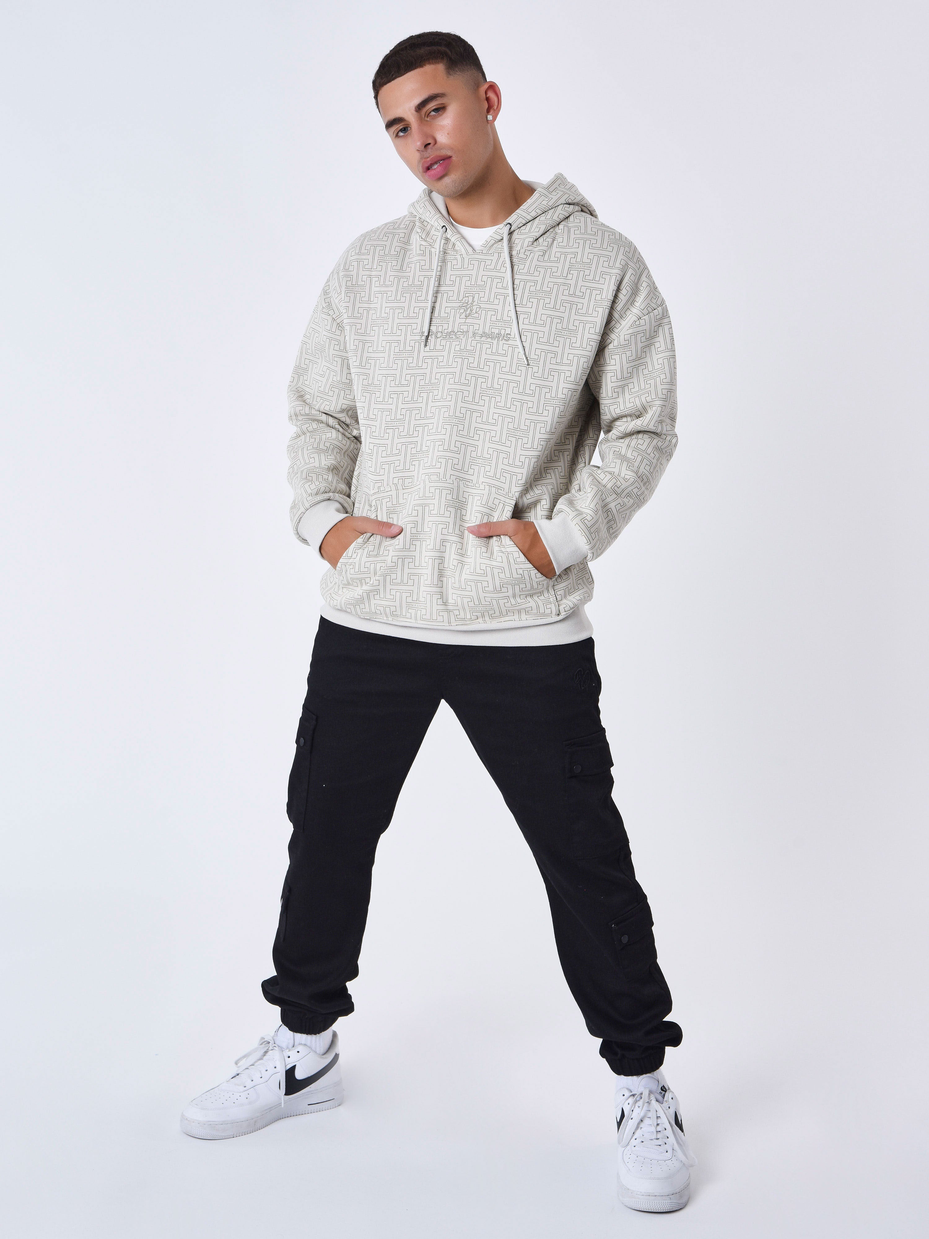 sweat-a-capuche-all-over-labyrinthe-greige