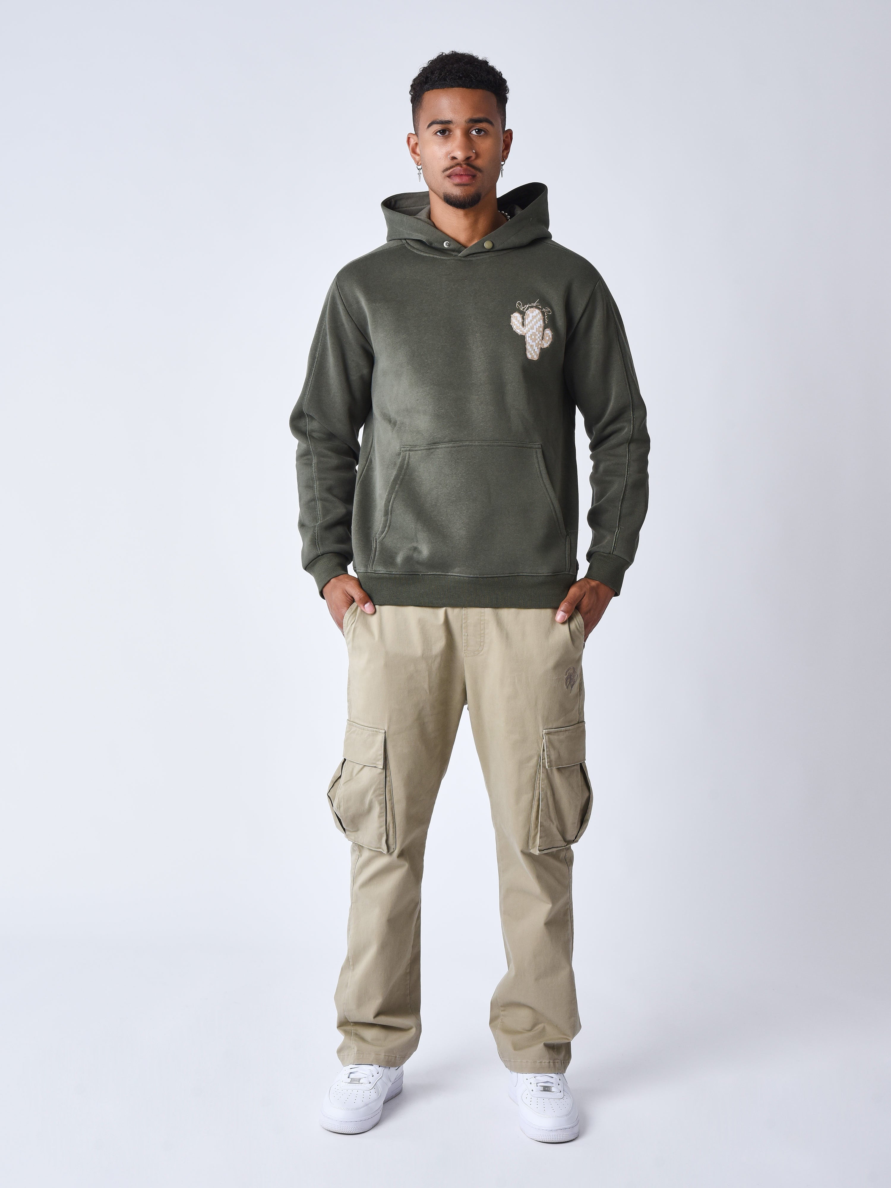 sweat-a-capuche-cactus-olive-fonce