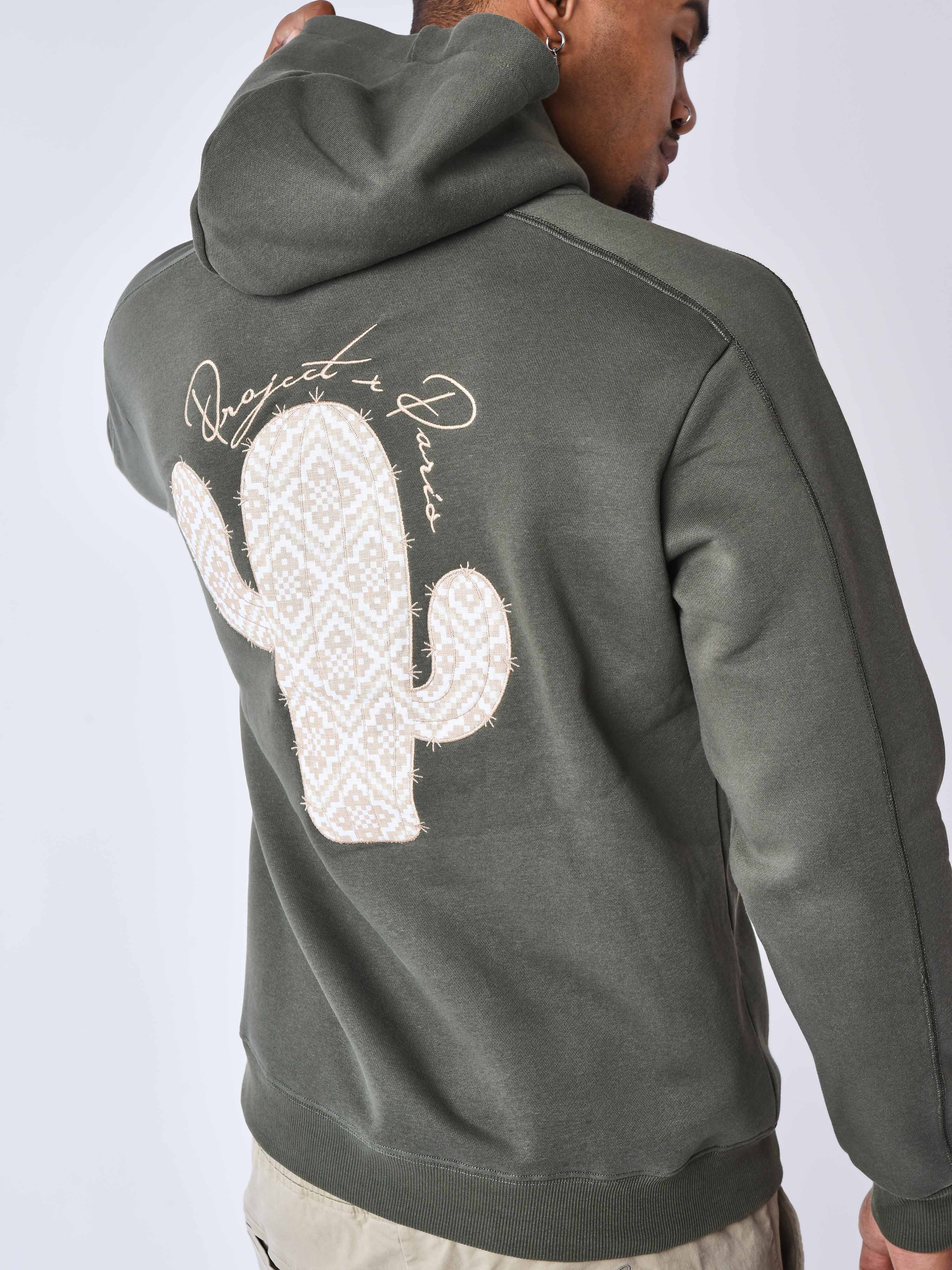 sweat-a-capuche-cactus-olive-fonce