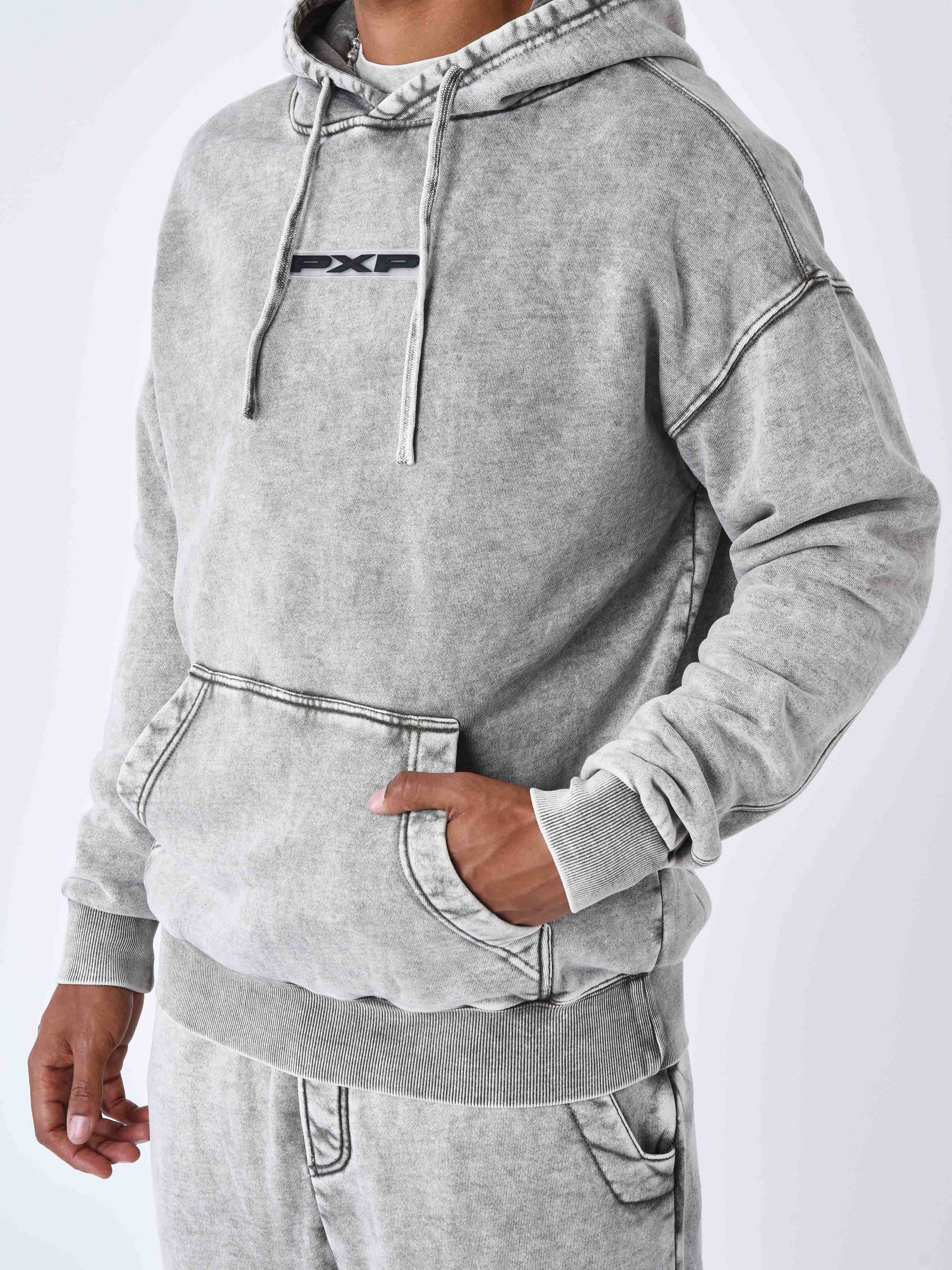 sweat-a-capuche-delave-gris-clair