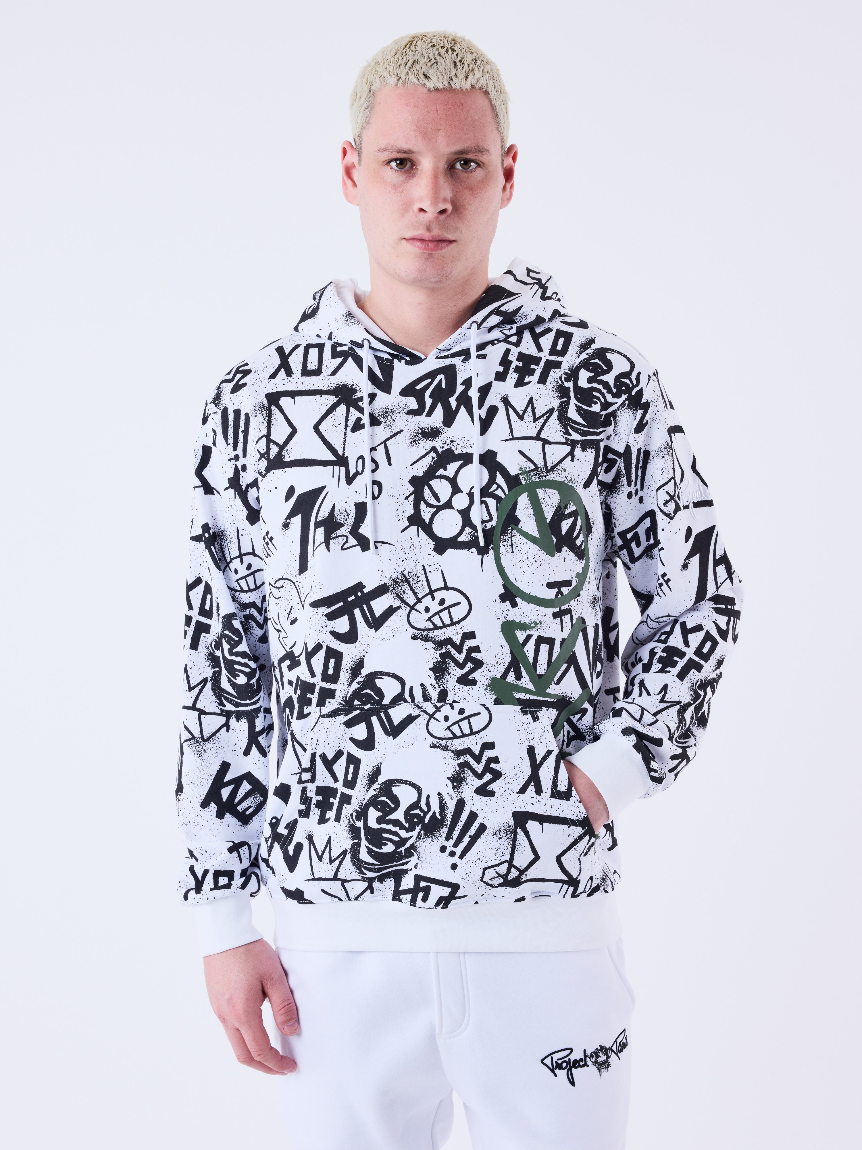 sweat-a-capuche-ekko-blanc-modelshot