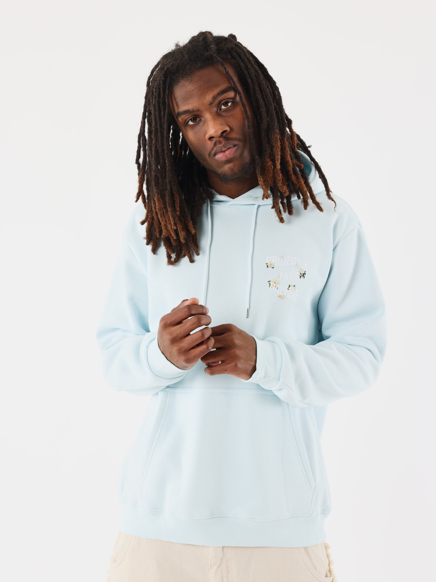 sweat-a-capuche-floral-ice-blue