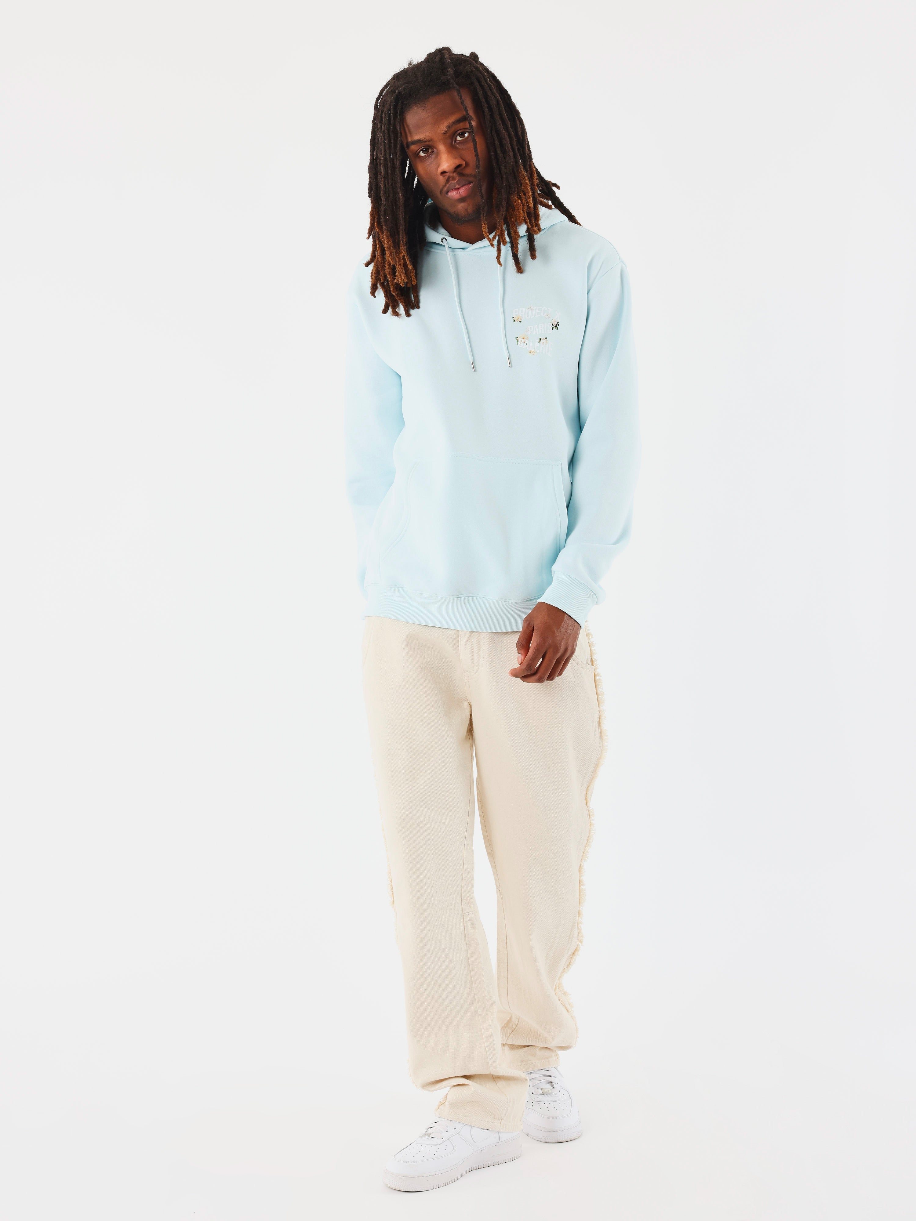 sweat-a-capuche-floral-ice-blue