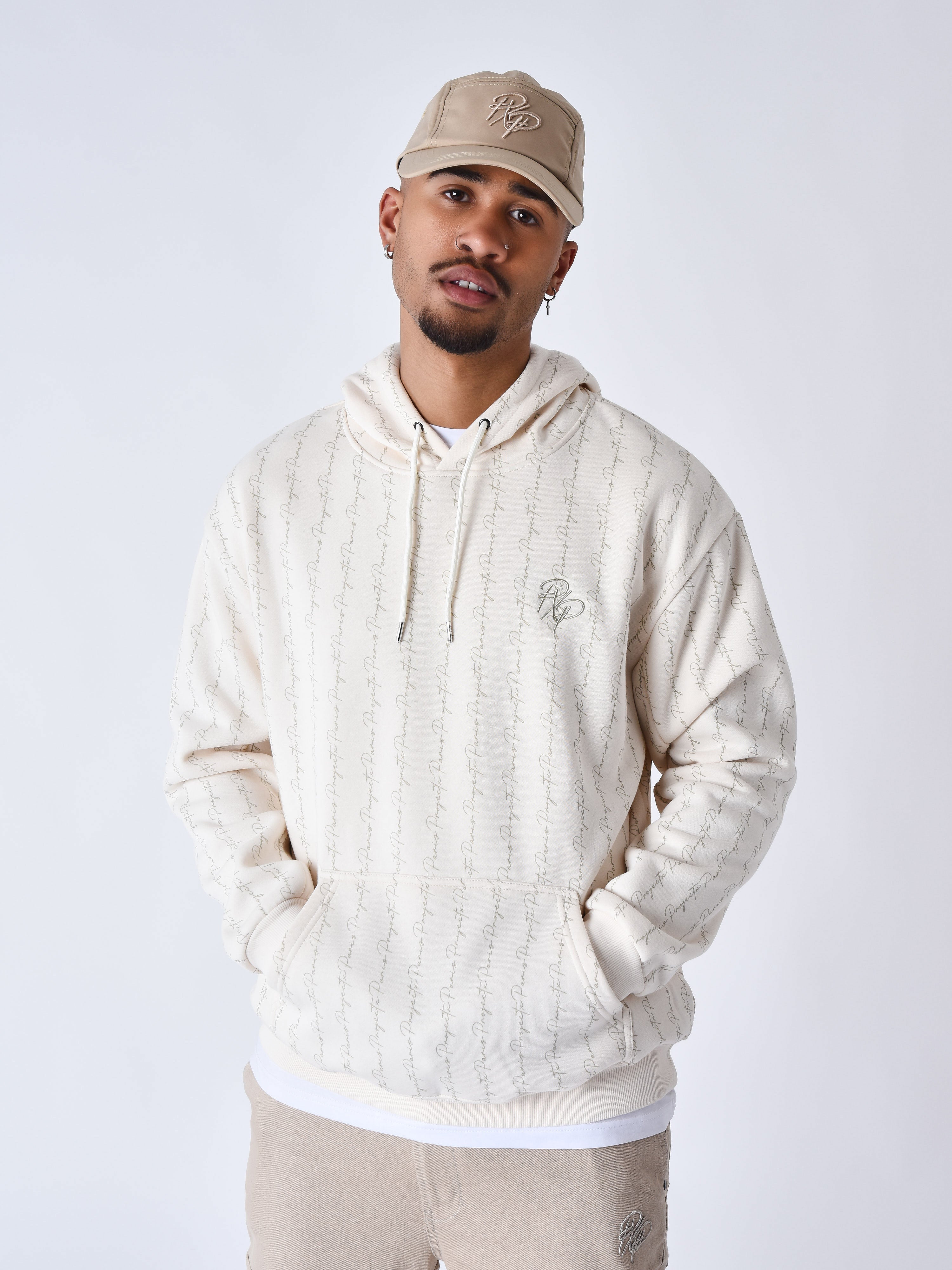 Sudadera con capucha estampada Ink Drip-1