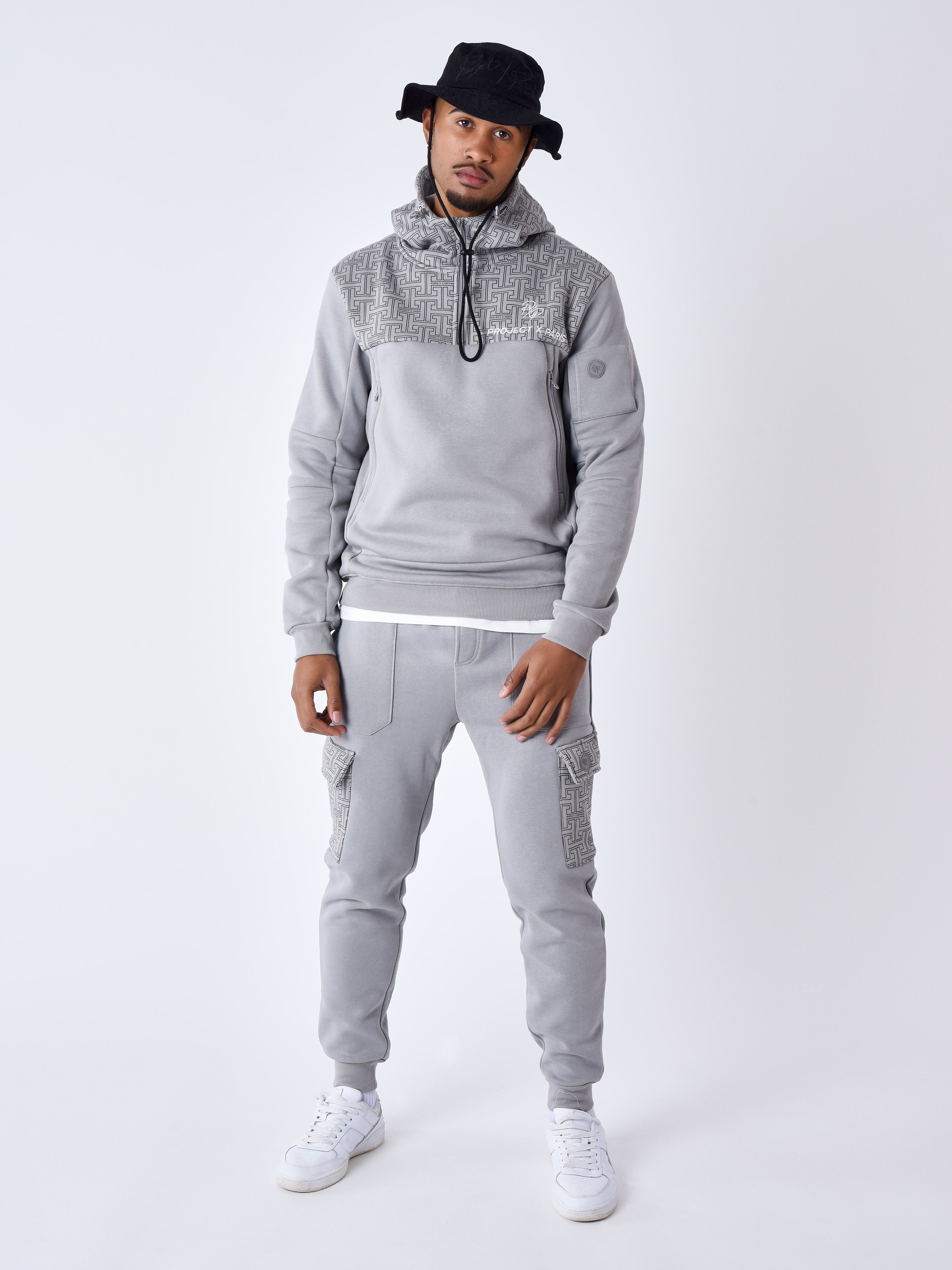 Sweat à Capuche imprimé monogramme-4
