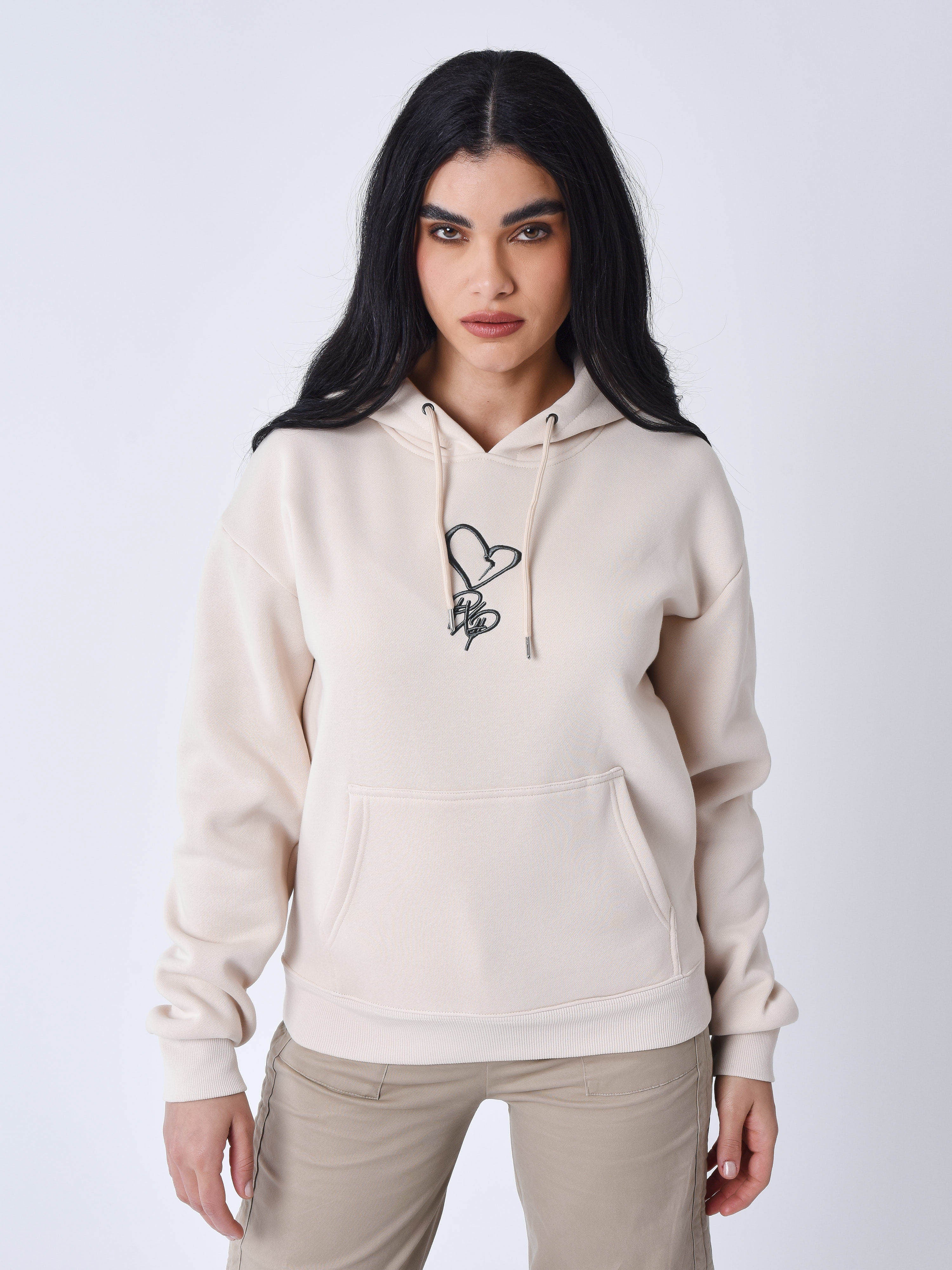 Sweat à Capuche Chrome Hearts Noir Motif Coeurs Et Drapeau USA - Occasion Très Bon état