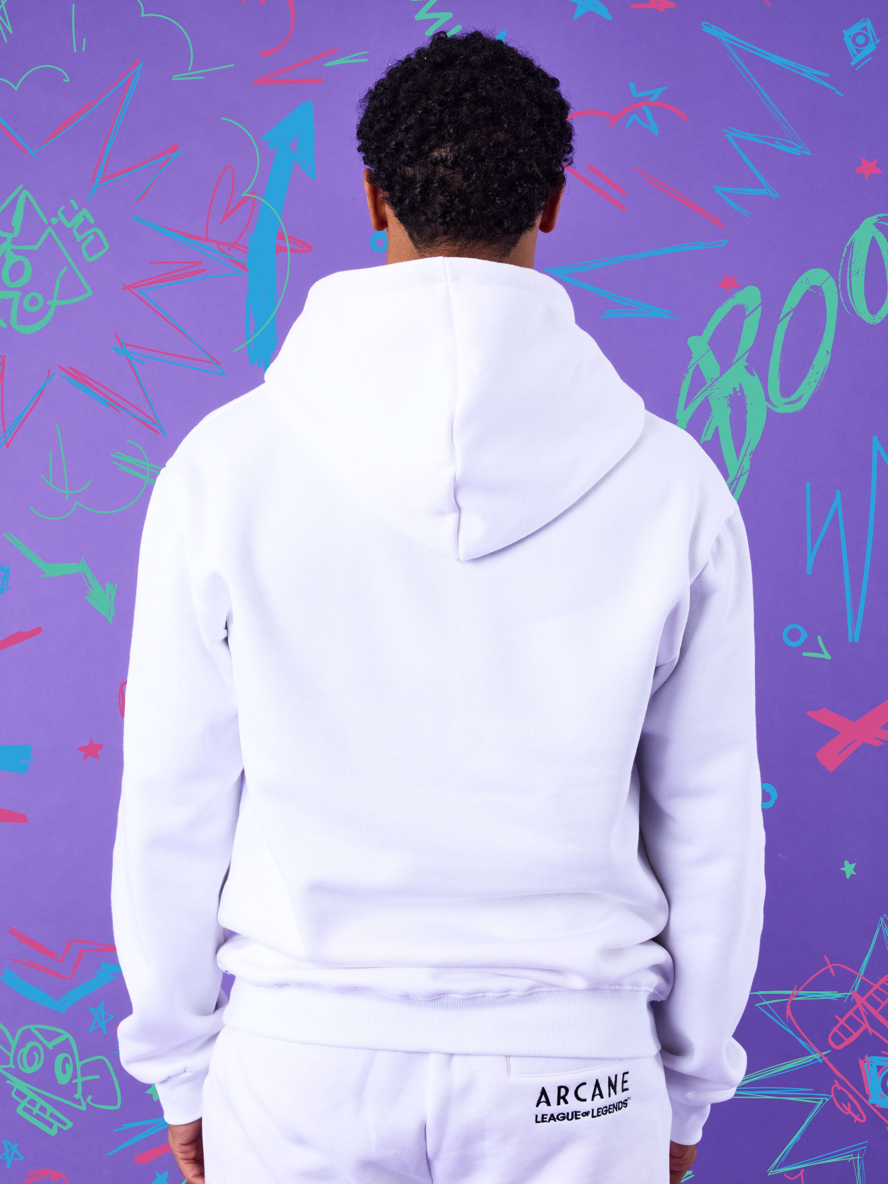 sweat-a-capuche-monkey-business-blanc