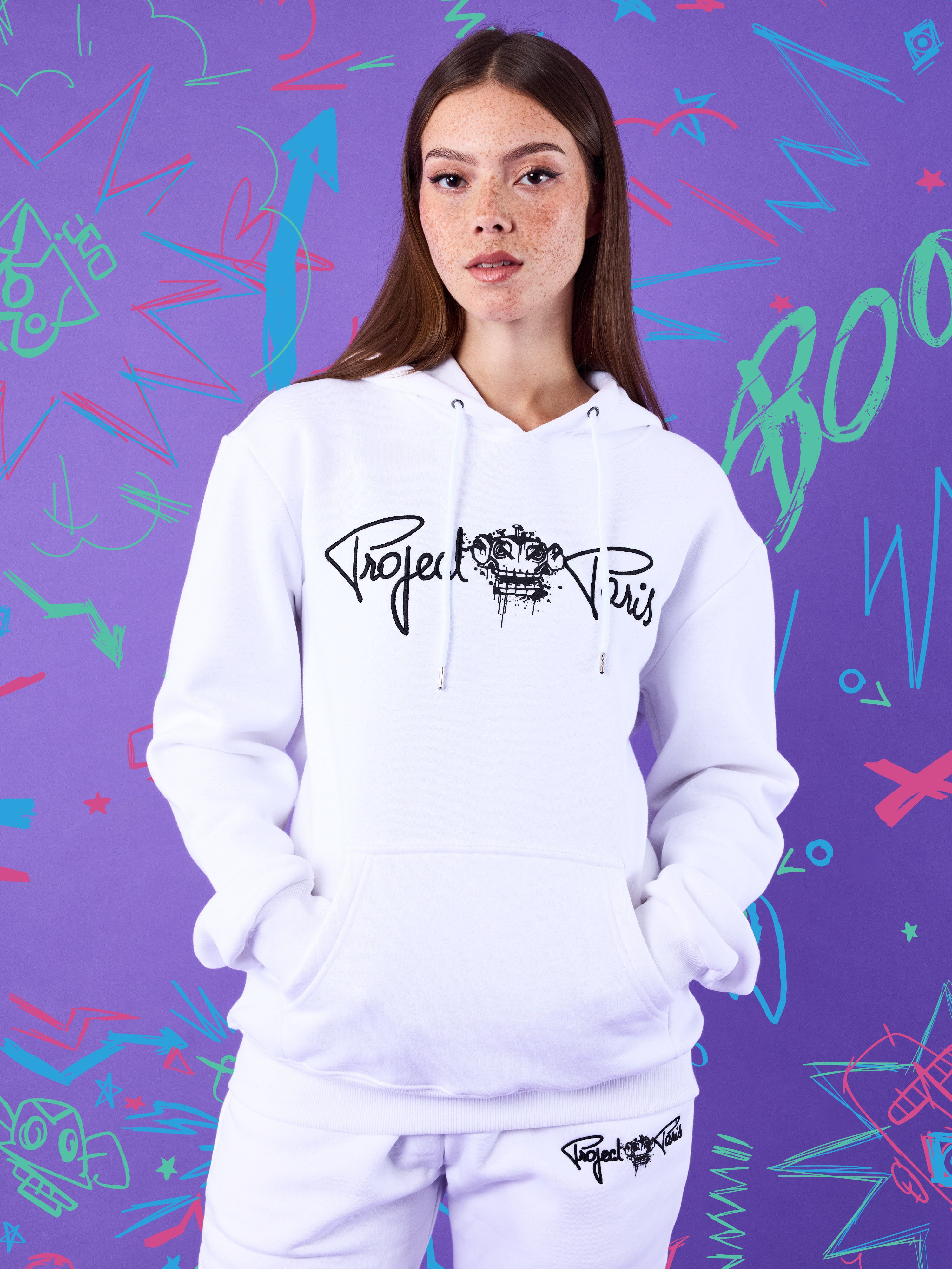 sweat-a-capuche-monkey-business-blanc