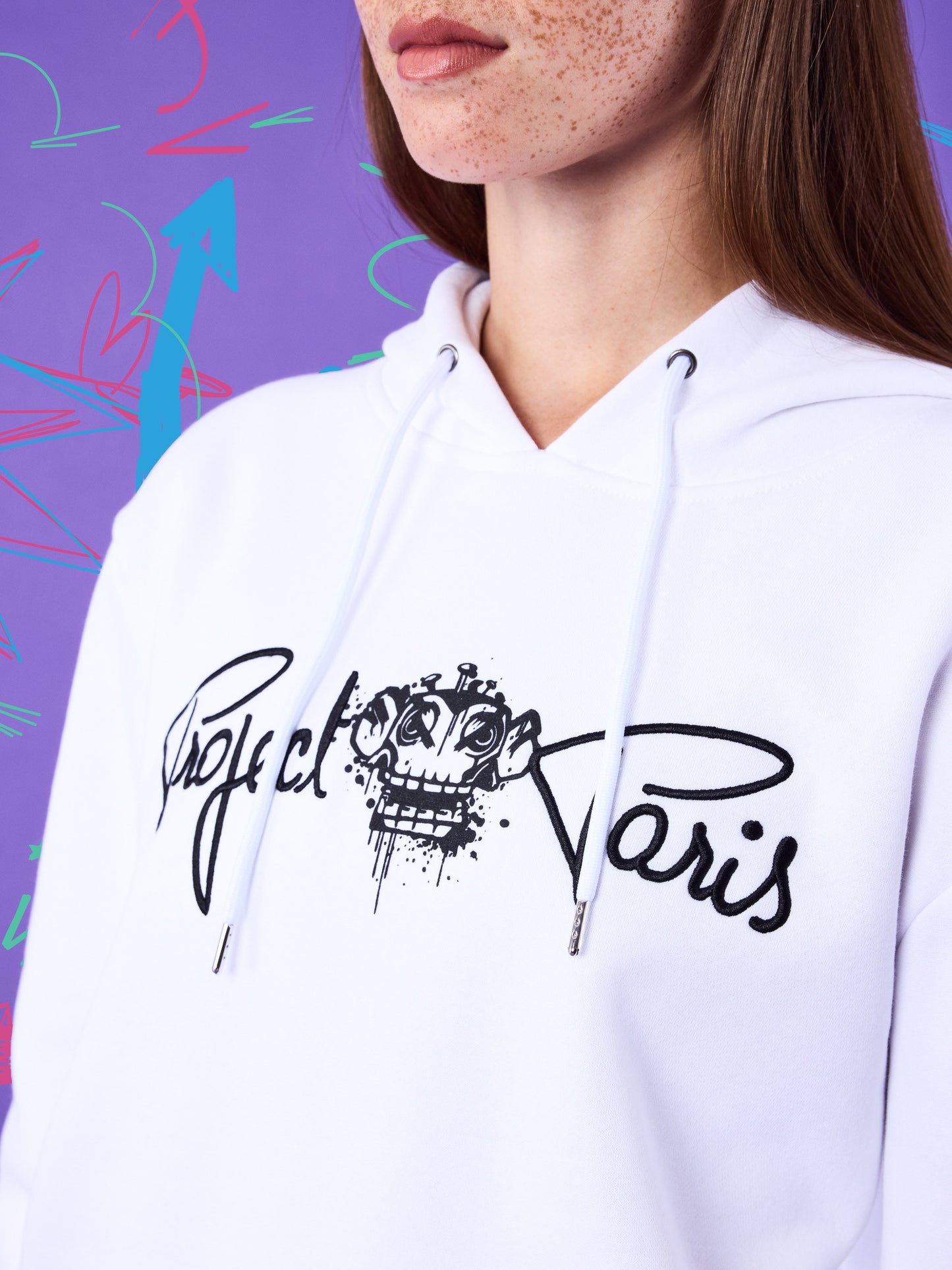 sweat-a-capuche-monkey-business-blanc