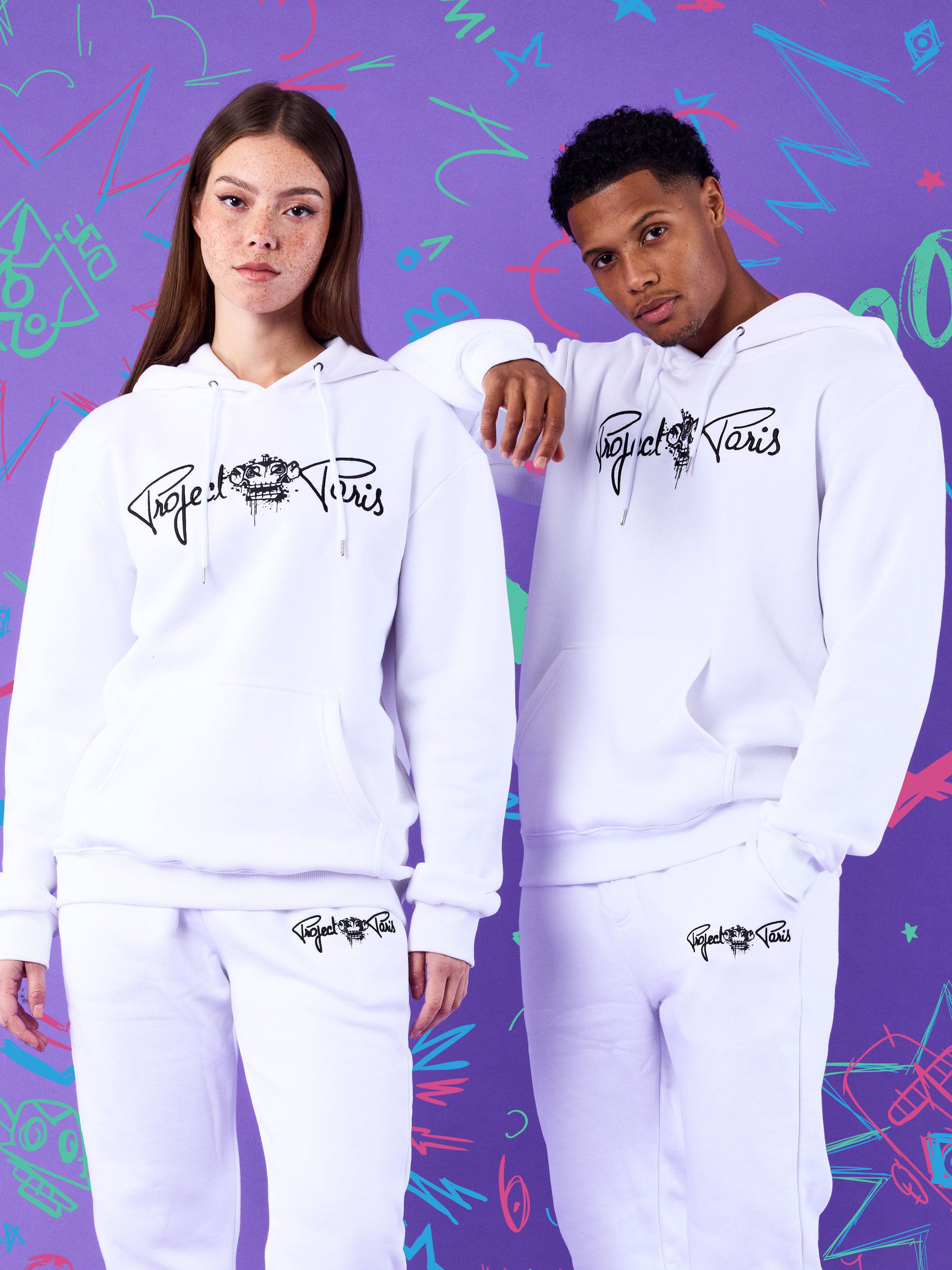 sweat-a-capuche-monkey-business-blanc