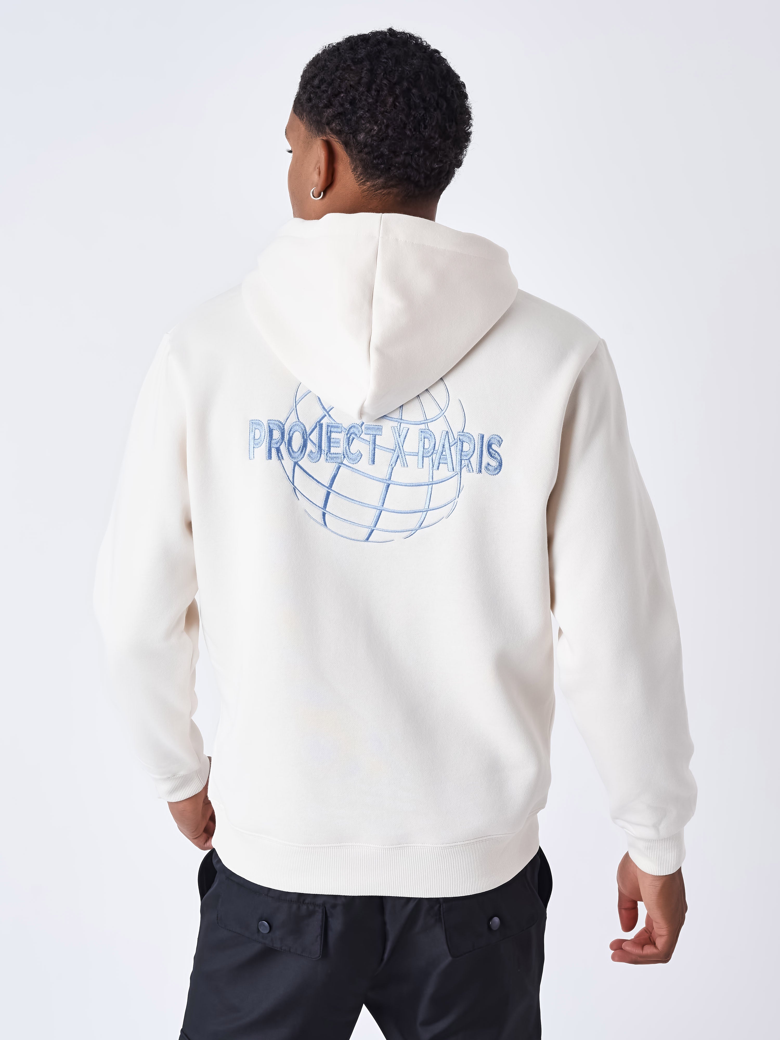 Globe pattern Hoodie-2