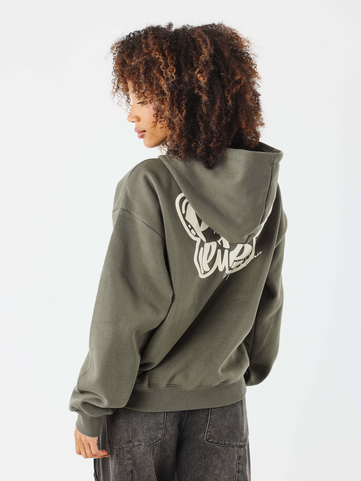 sweat-a-capuche-papillon-5246-olive-fonce