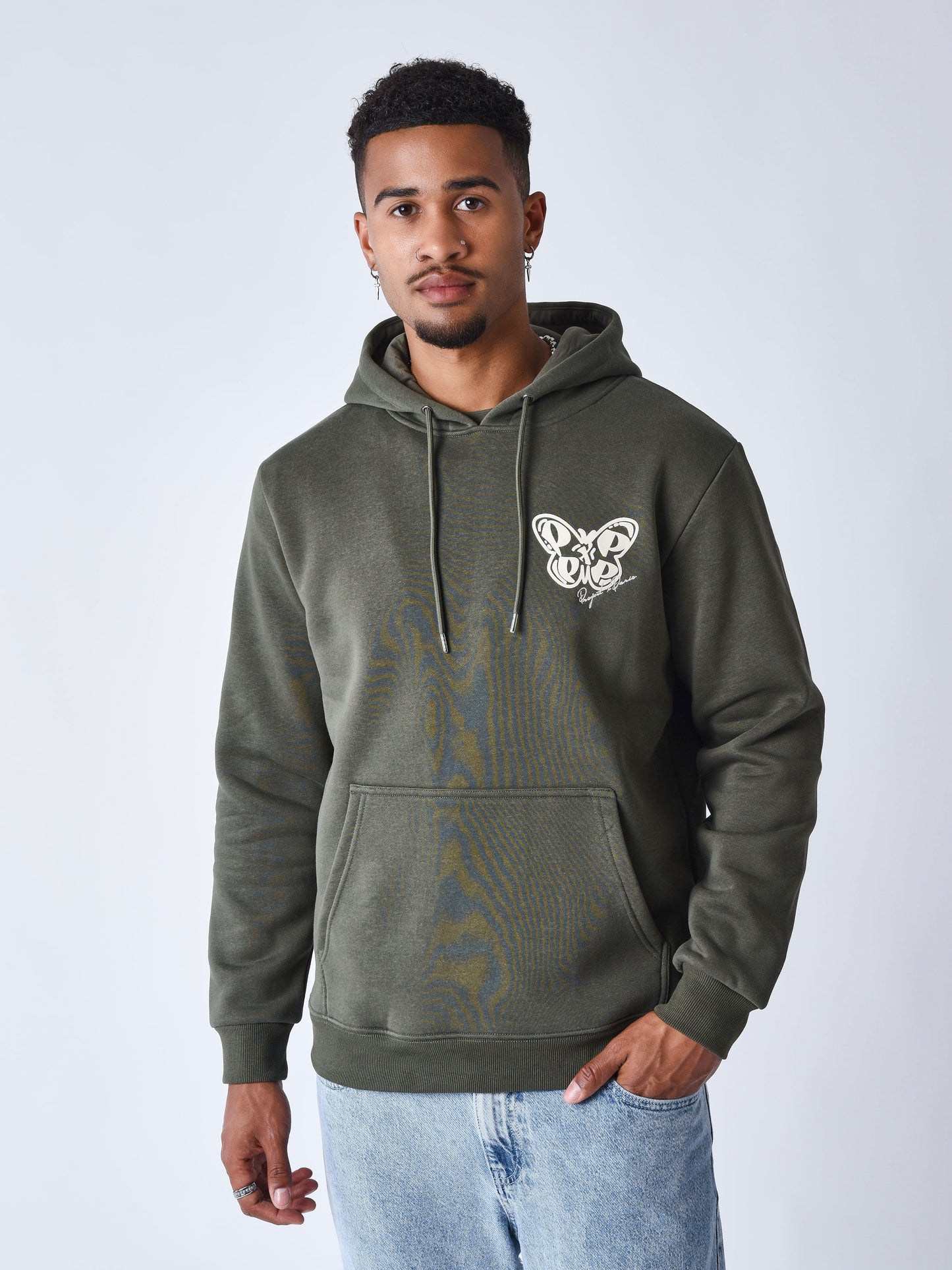 sweat-a-capuche-papillon-5290-olive-fonce