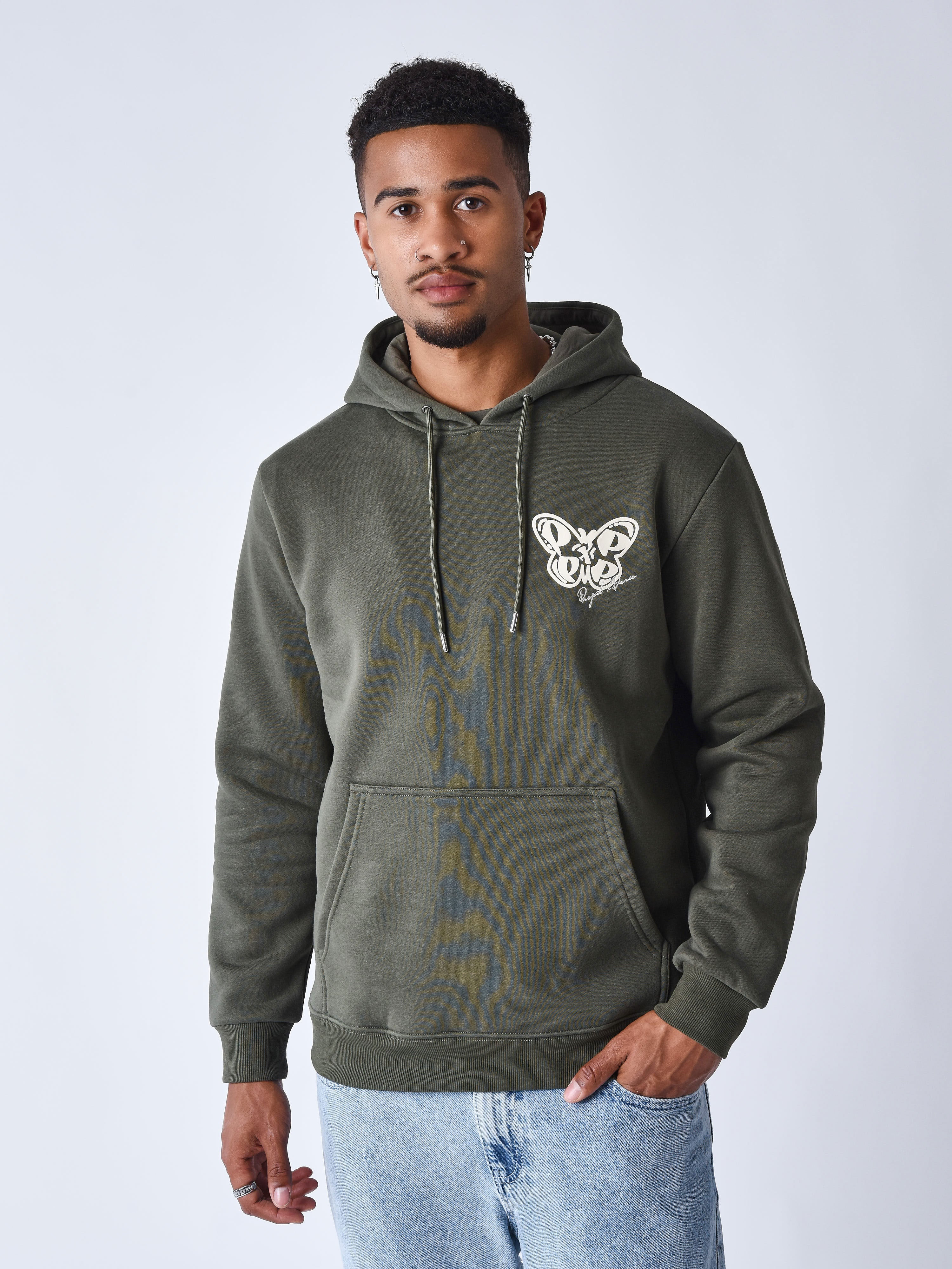 Sudadera con Capucha Mariposa-1