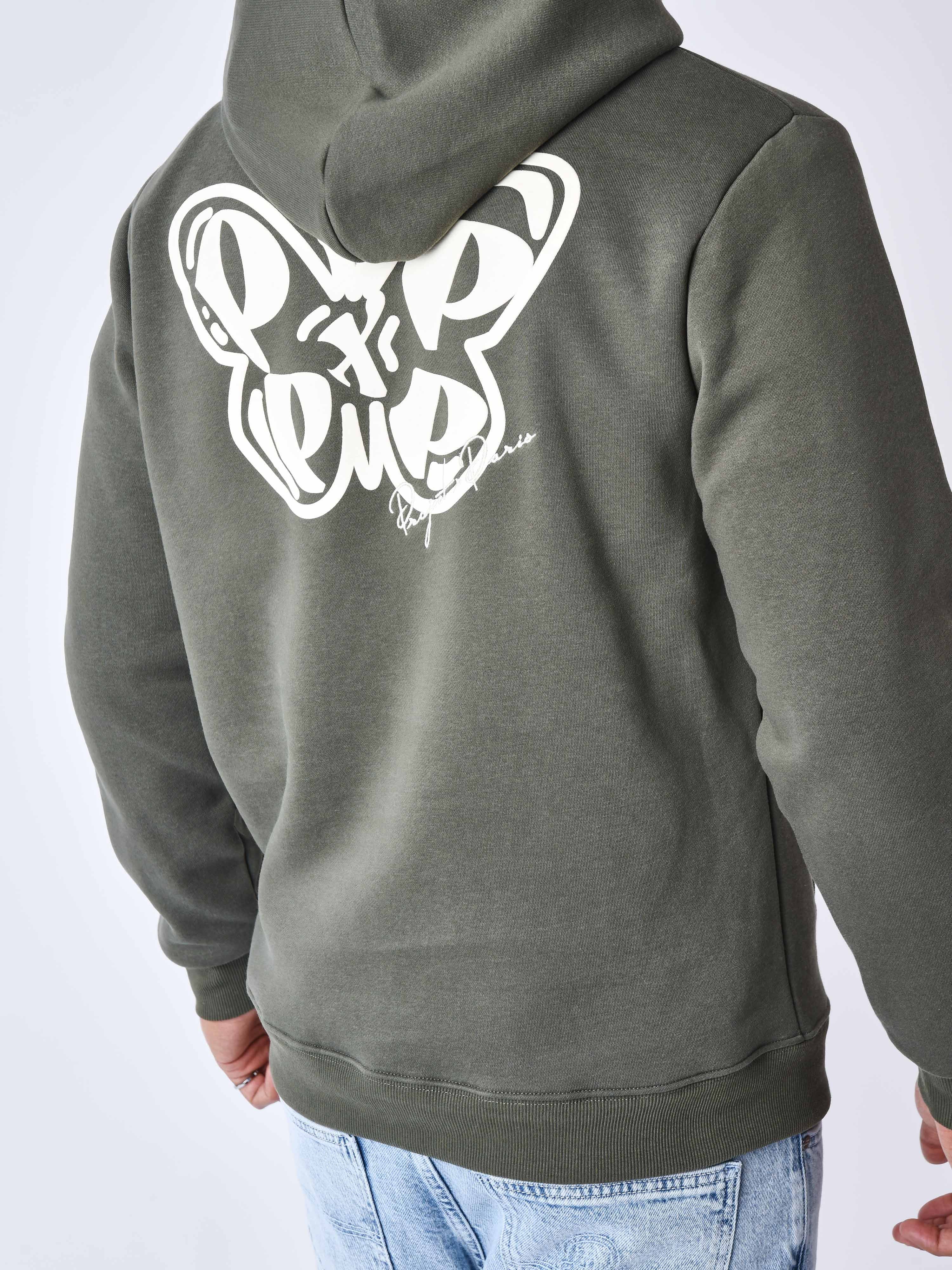 sweat-a-capuche-papillon-5290-olive-fonce