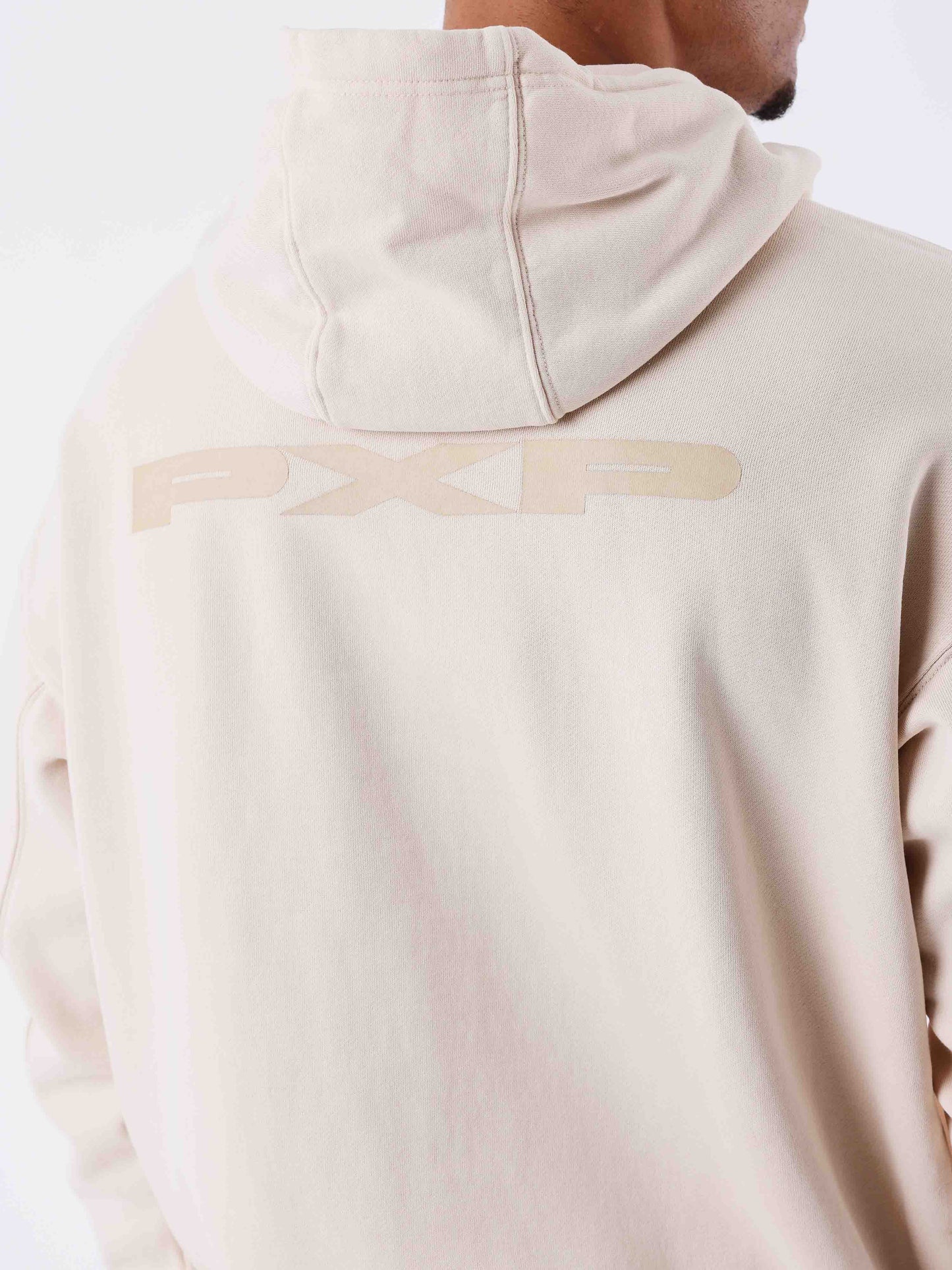 sweat-a-capuche-pxp-basique-intemporel-greige
