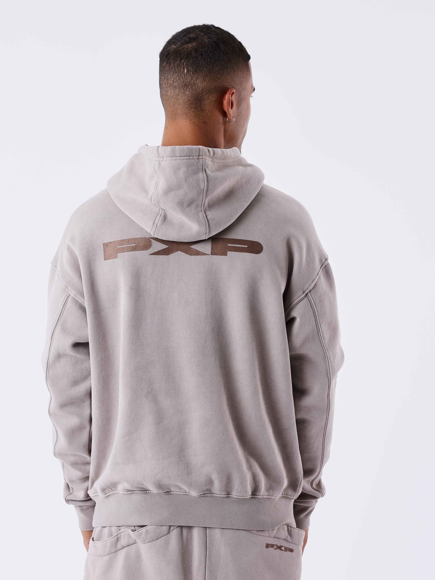 sweat-a-capuche-pxp-basique-intemporel-taupe