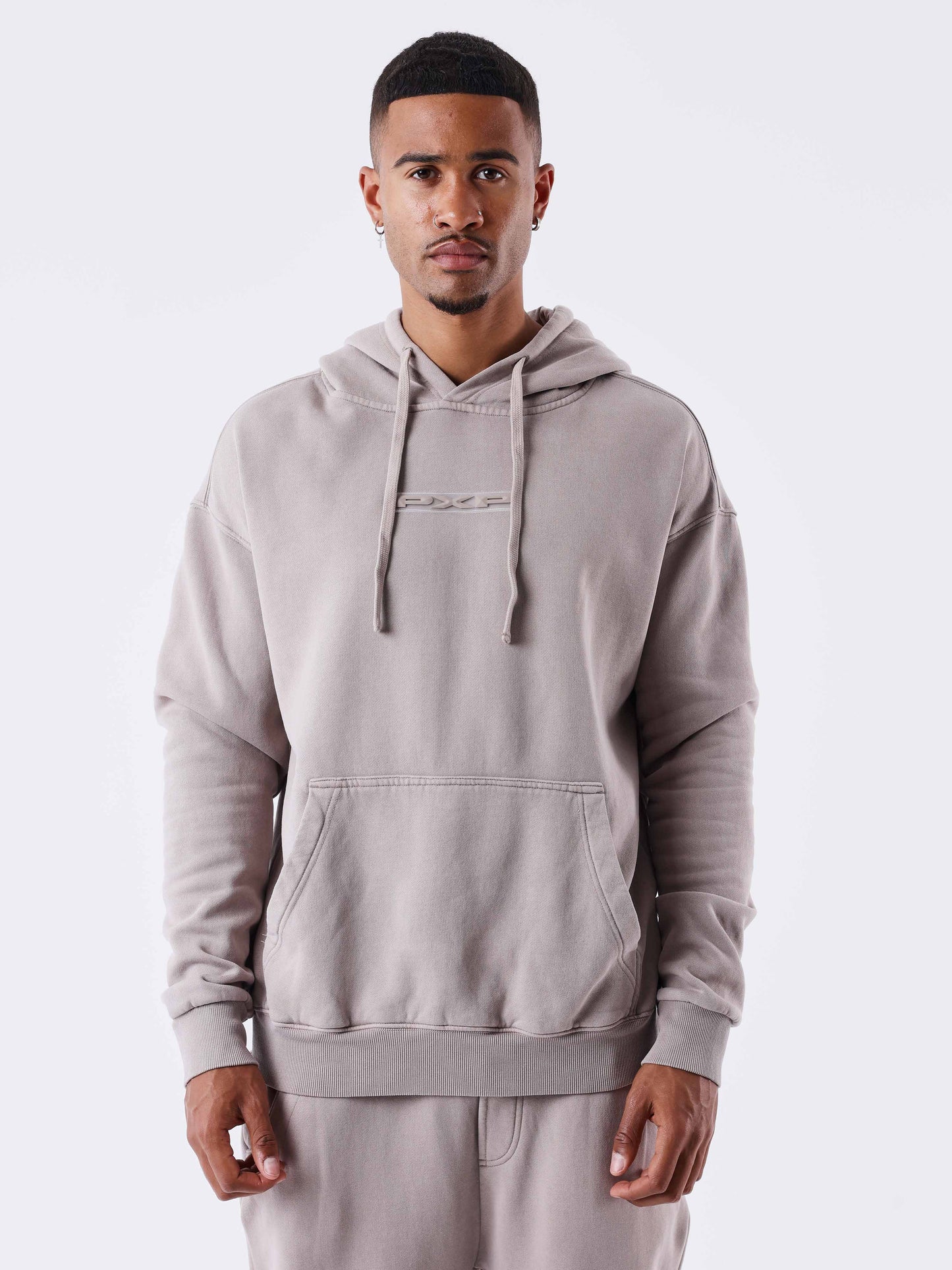 sweat-a-capuche-pxp-basique-intemporel-taupe