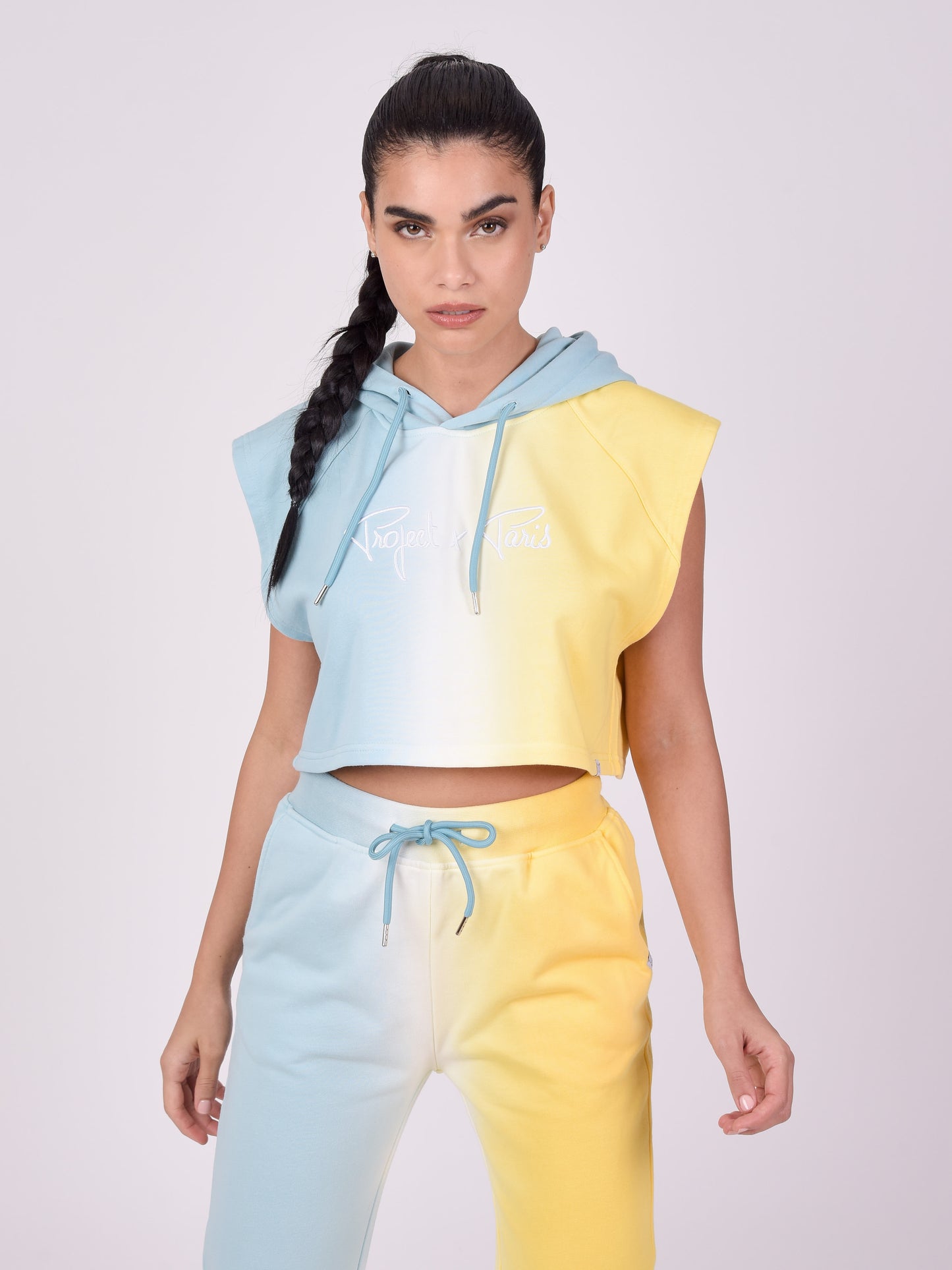 sweat-a-capuche-sans-manche-degrade-turquoise