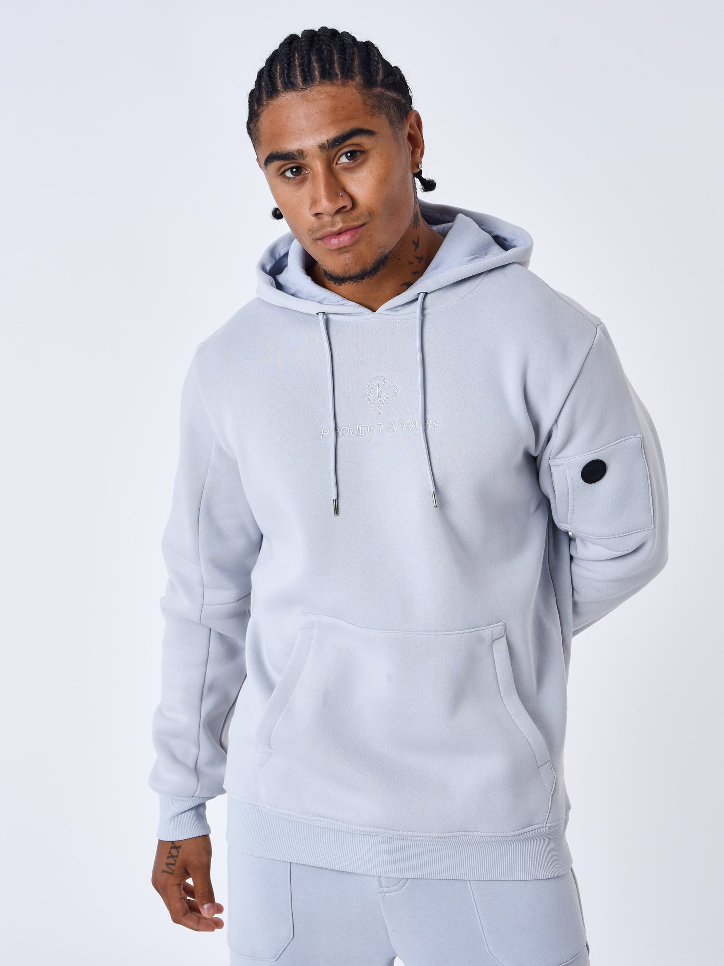 sweat-a-capuche-techwear-bleu-glacier