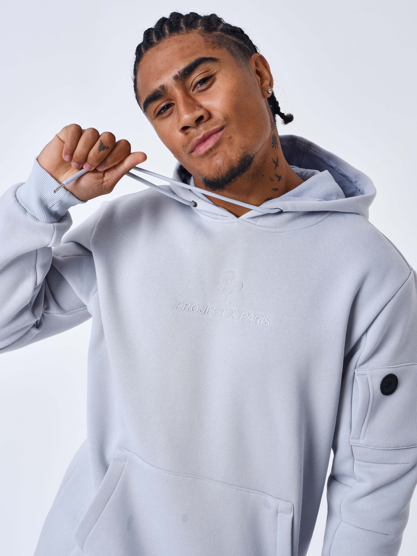 sweat-a-capuche-techwear-bleu-glacier