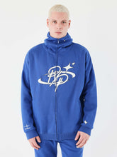 sweat-a-capuche-zippe-collaboration-kalash-bleu-electrique