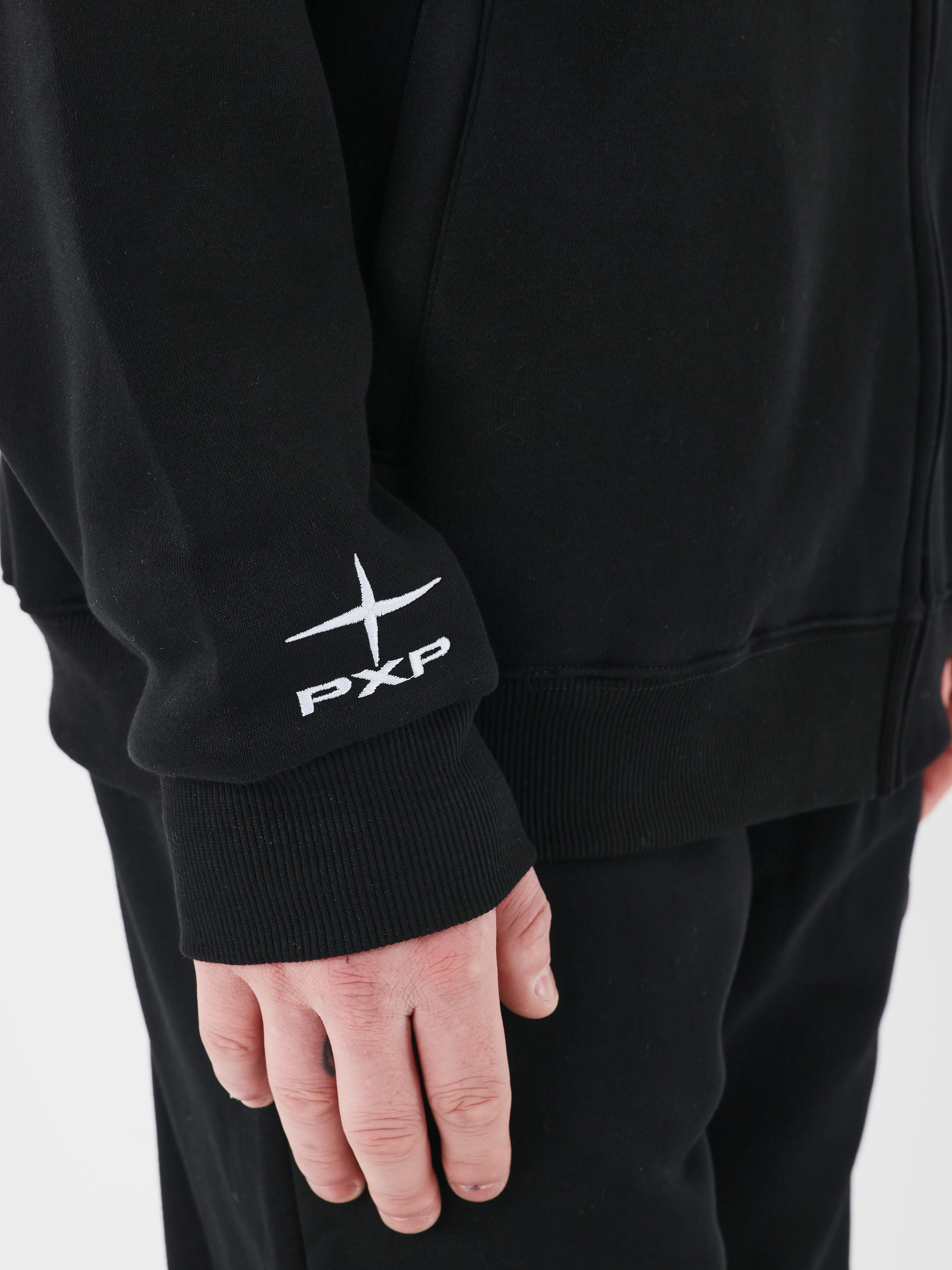 sweat-a-capuche-zippe-collaboration-kalash-noir