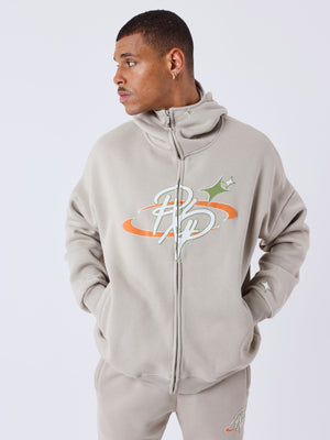 sweat-a-capuche-zippe-collaboration-kalash-gris-fume-modelshot