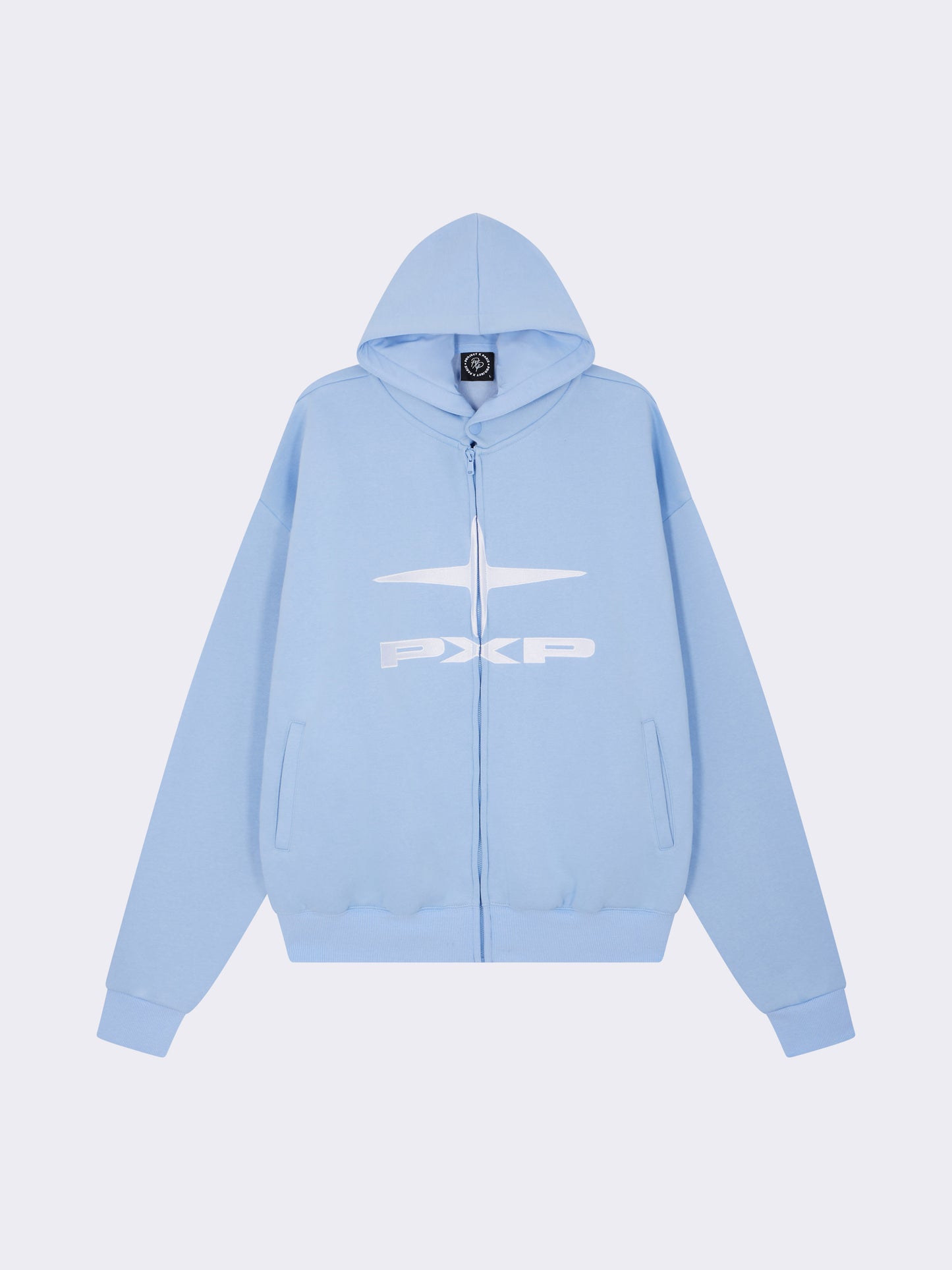 sweat-a-capuche-zippe-polaris-cashmere-blue