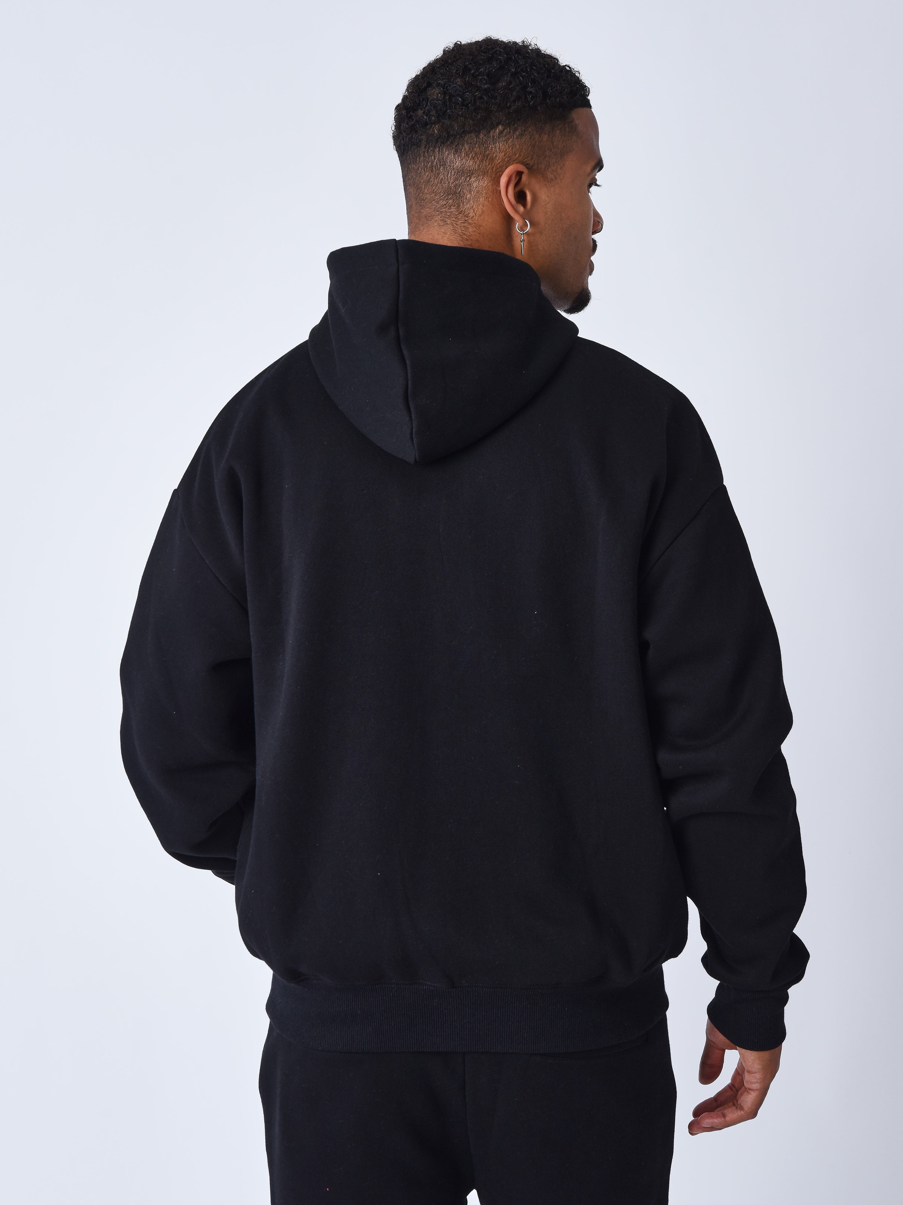 sweat-a-capuche-zippe-polaris-noir