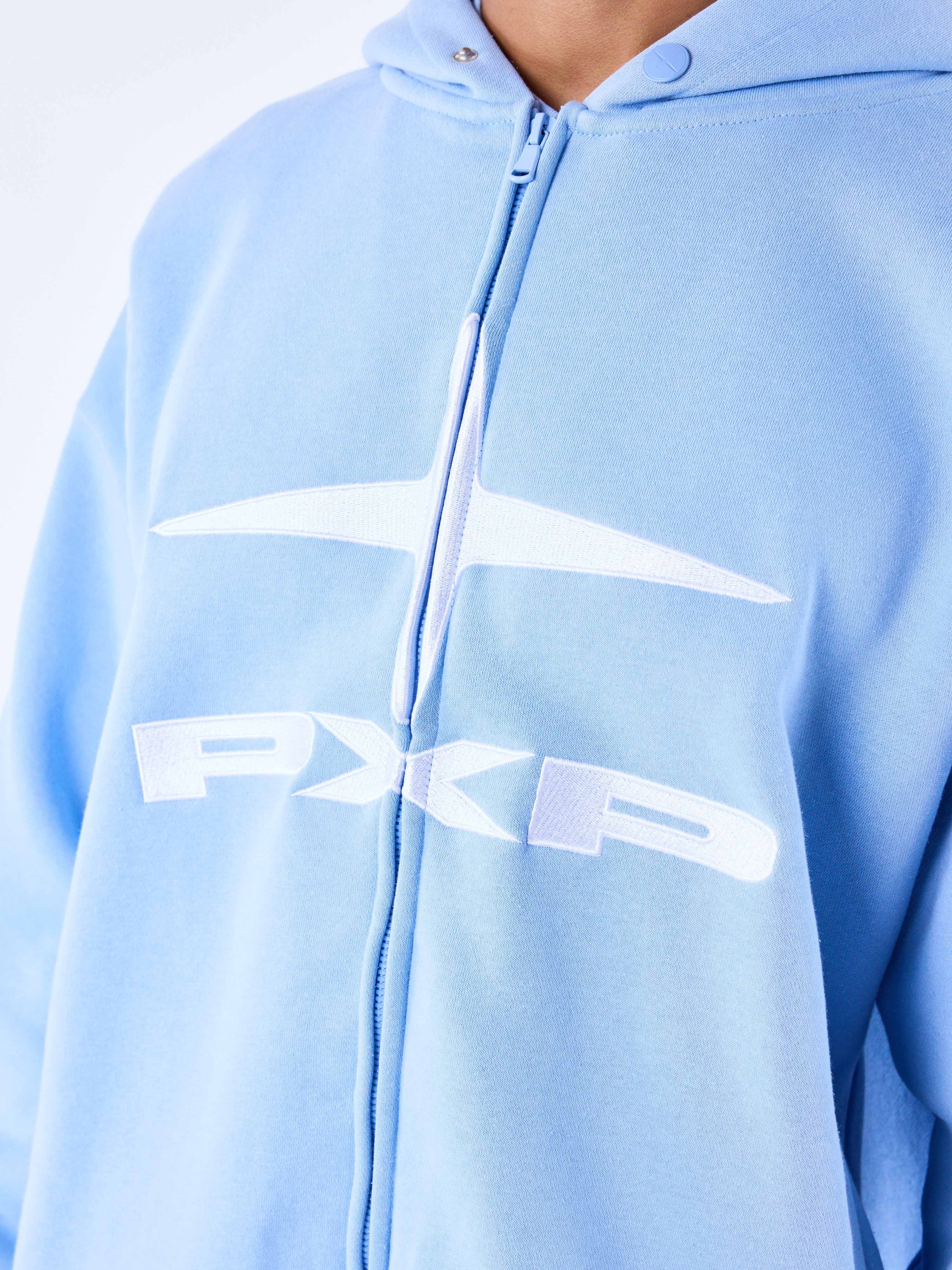 sweat-a-capuche-zippe-polaris-cashmere-blue